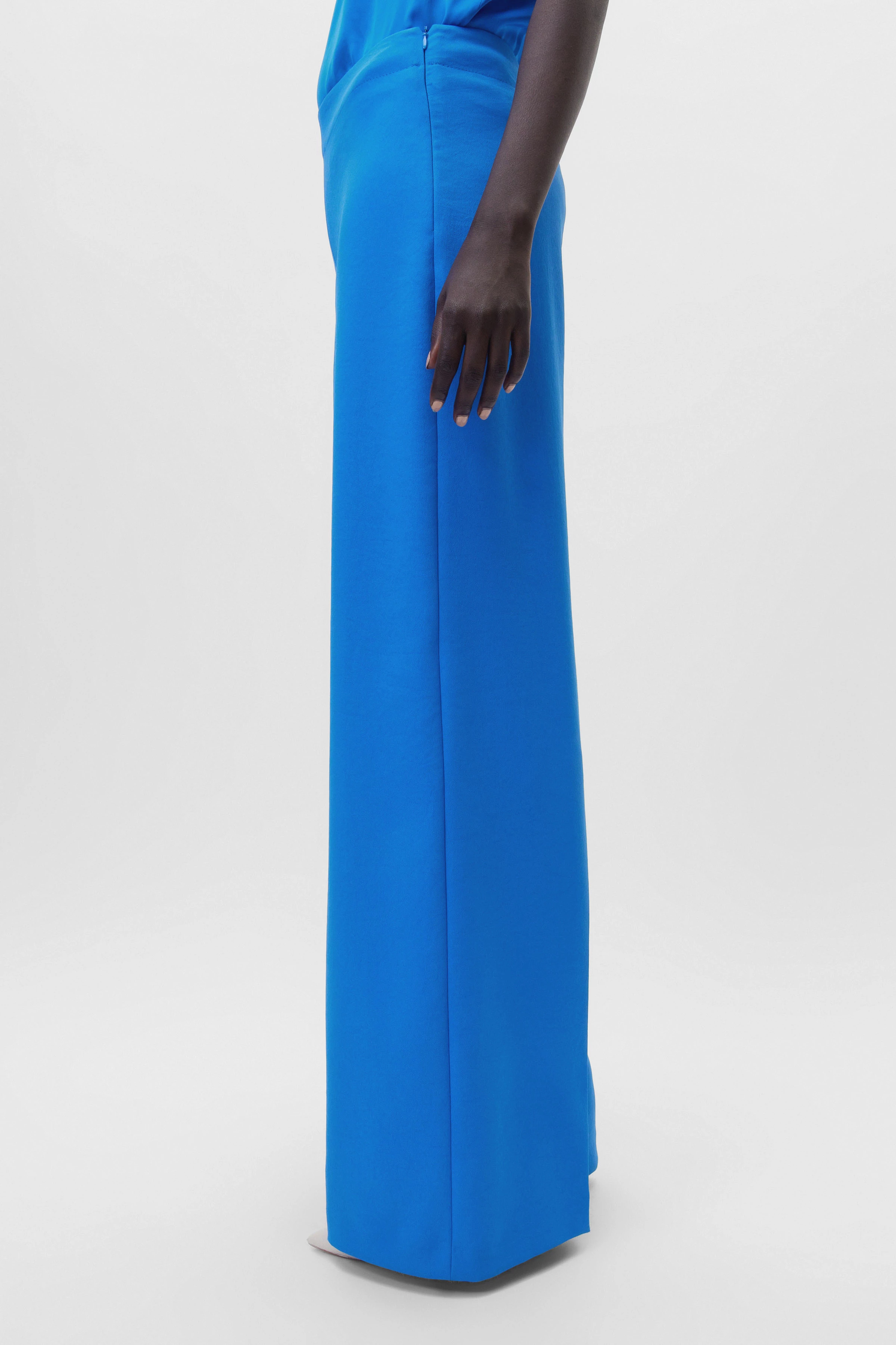 BEFORE - Techno-Stretch Marlenehose - Damen - blau - Seitenansicht