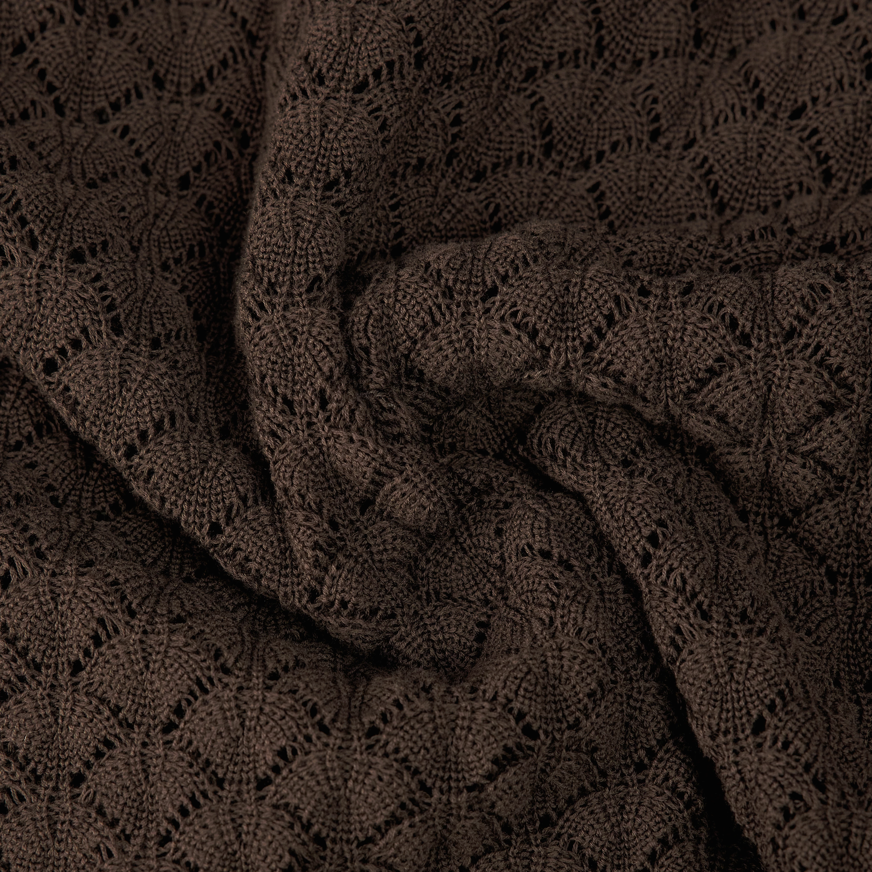 GALVINA - Débardeur en coton structuré - women - marron - Materialbild (B2C)