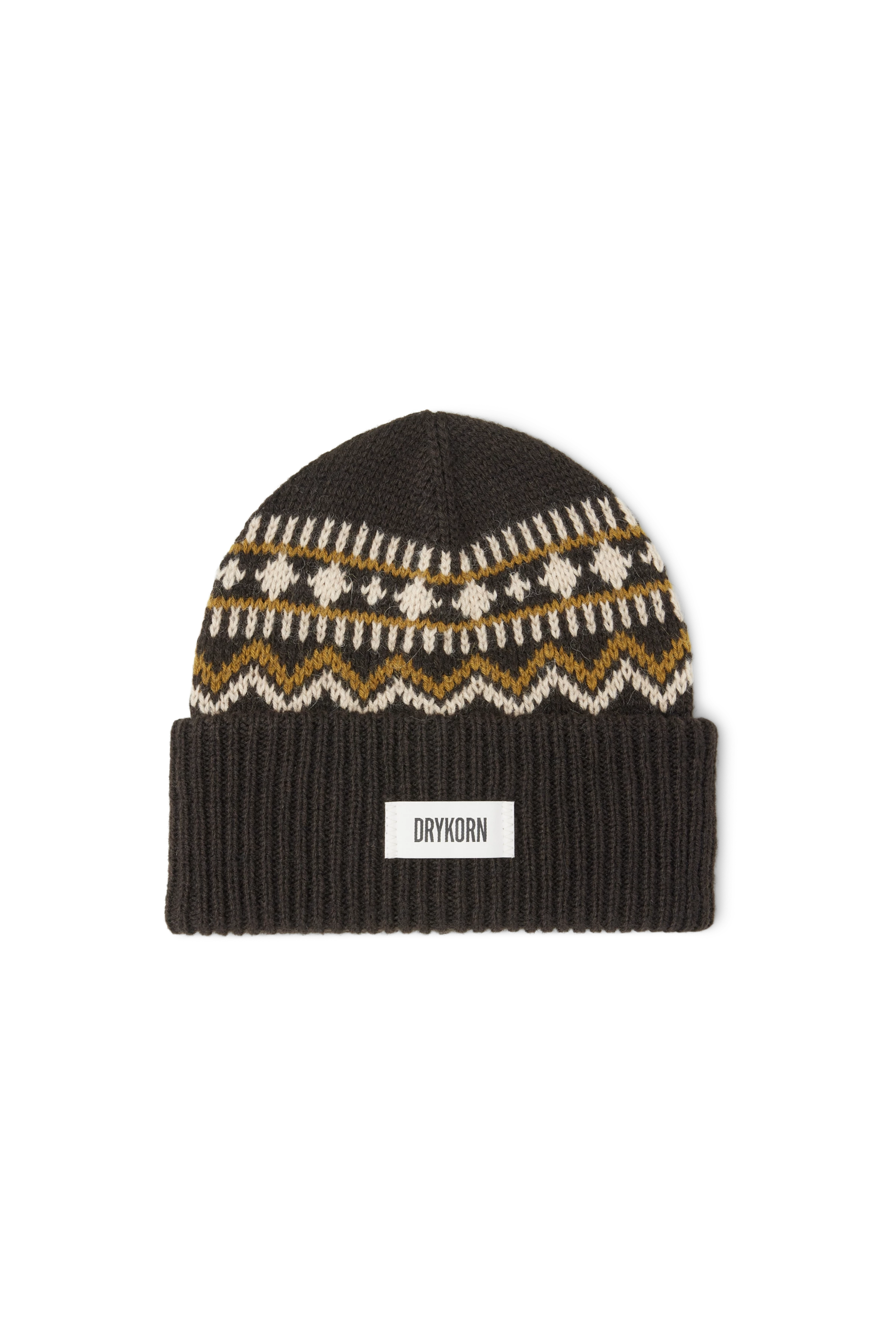 LOAH - Beanie in alpaca wool blend - unisex - brown - Freisteller Frontansicht