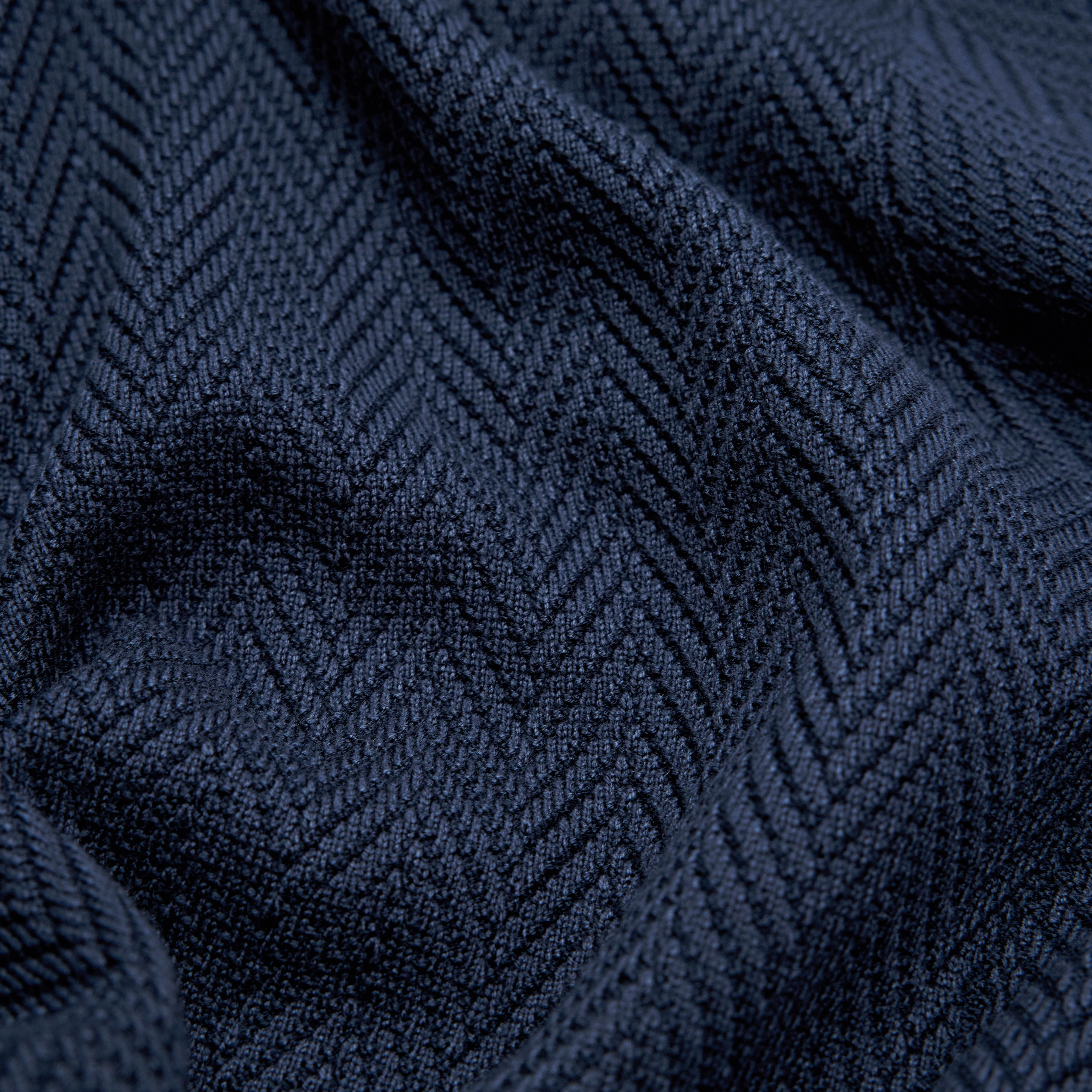 GRIGON - Knitted jacket in viscose mix - men - blue - Materialbild (B2C)