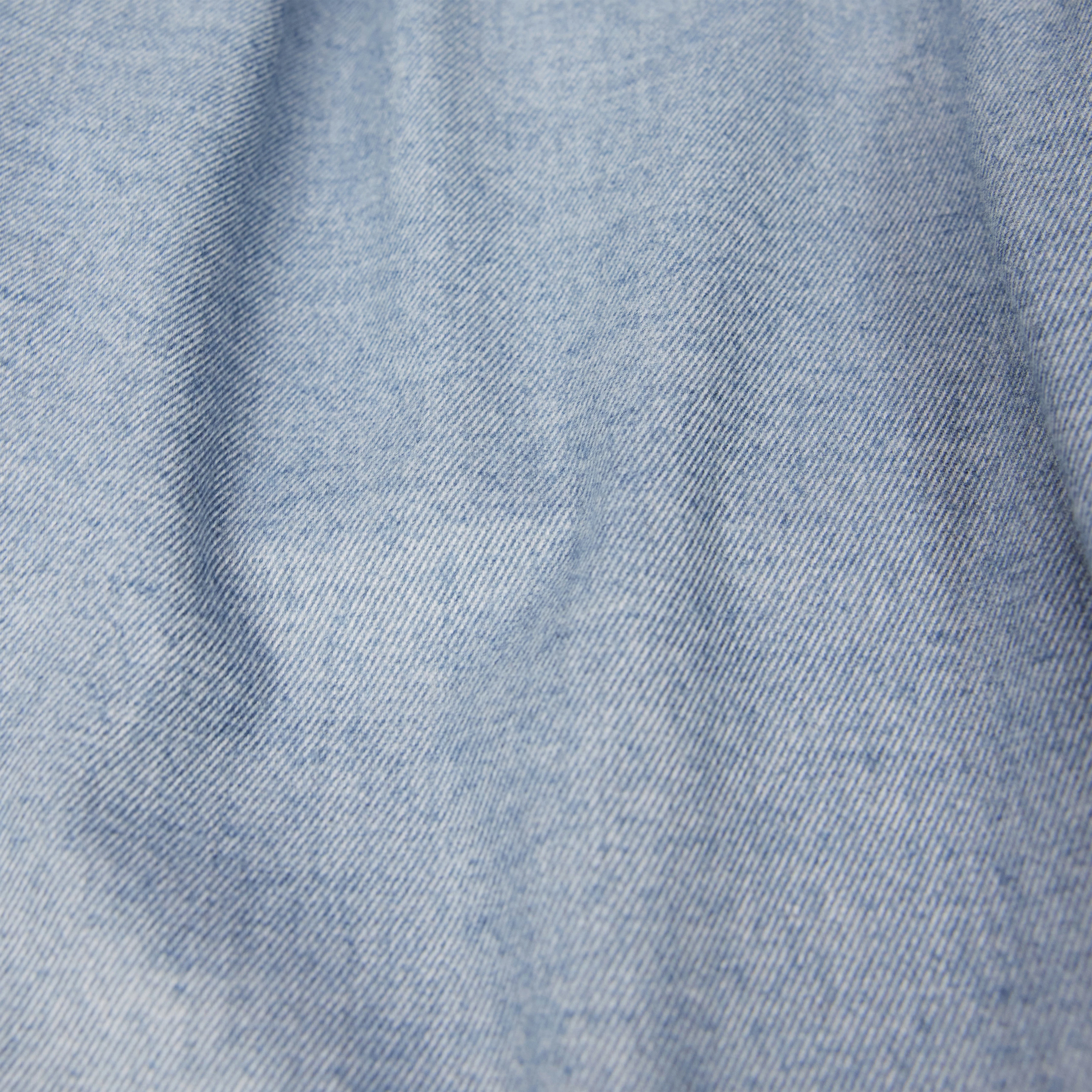 DISPATCH_0 - Pleated trousers in soft flannel - women - blue - Materialbild (B2C)