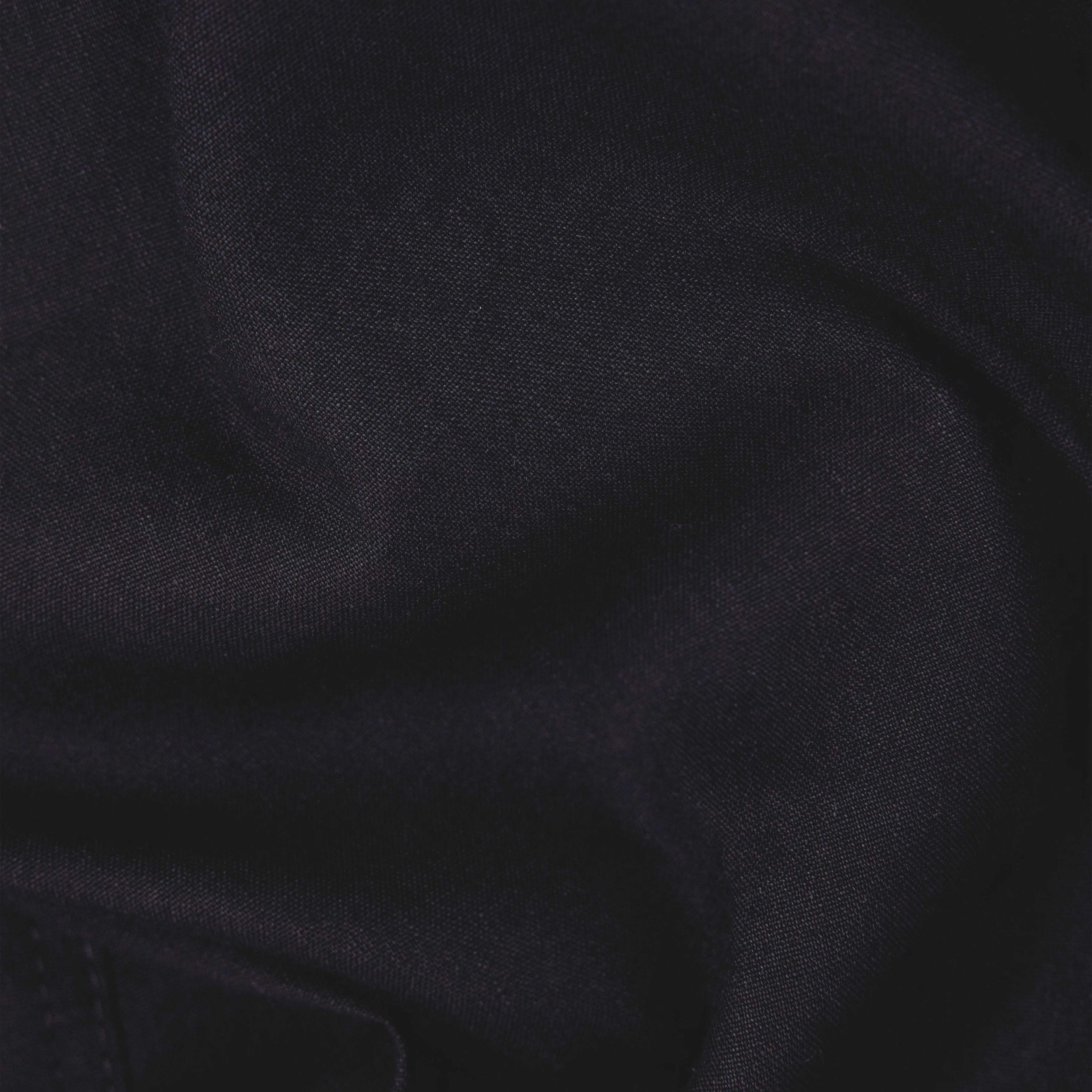 DREAK - Relaxed Fit Linen-Blend Utility Trousers - women - black - Materialbild (B2C)