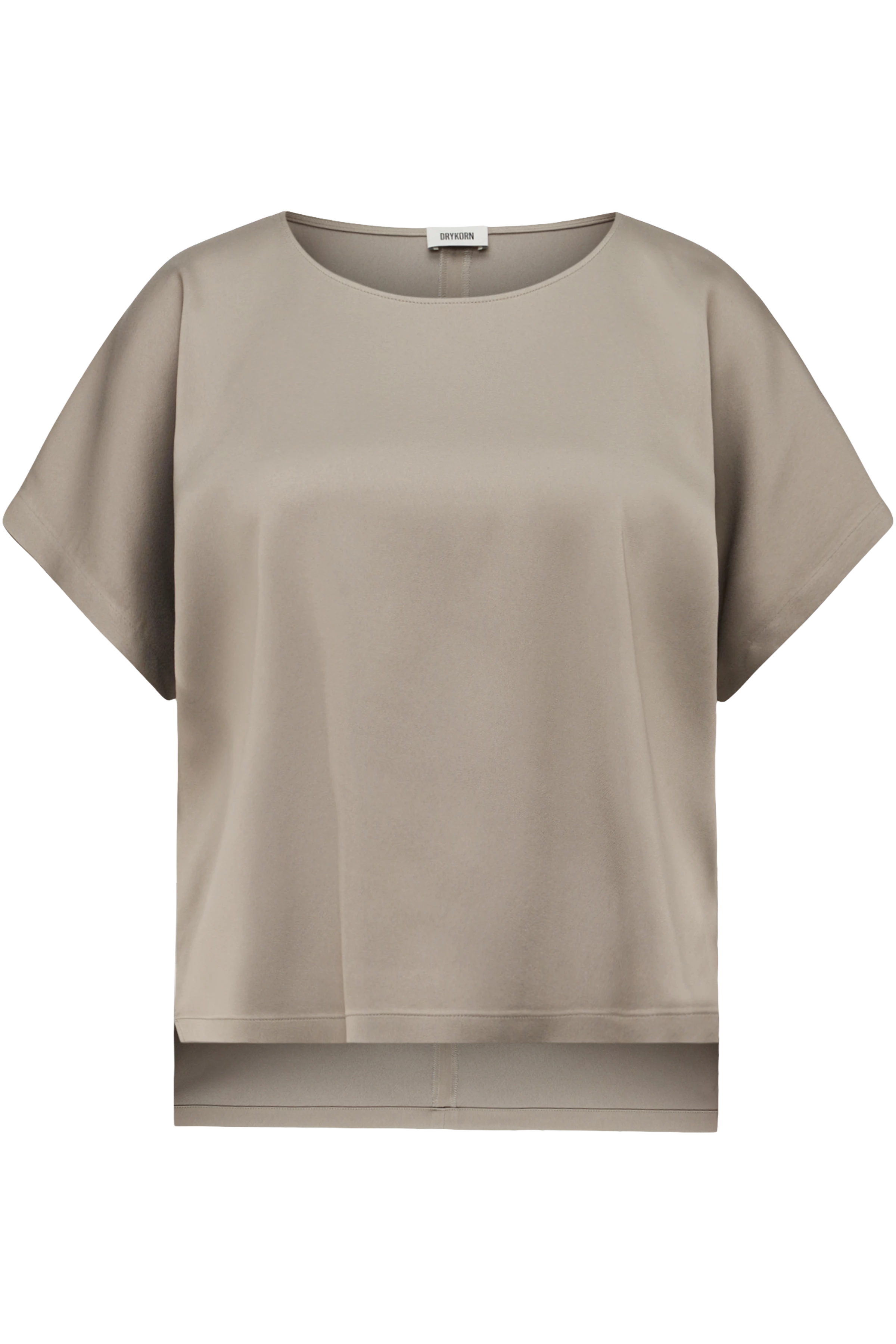 CORAMY - Casual shirt blouse in satin - women - beige - Freisteller Frontansicht