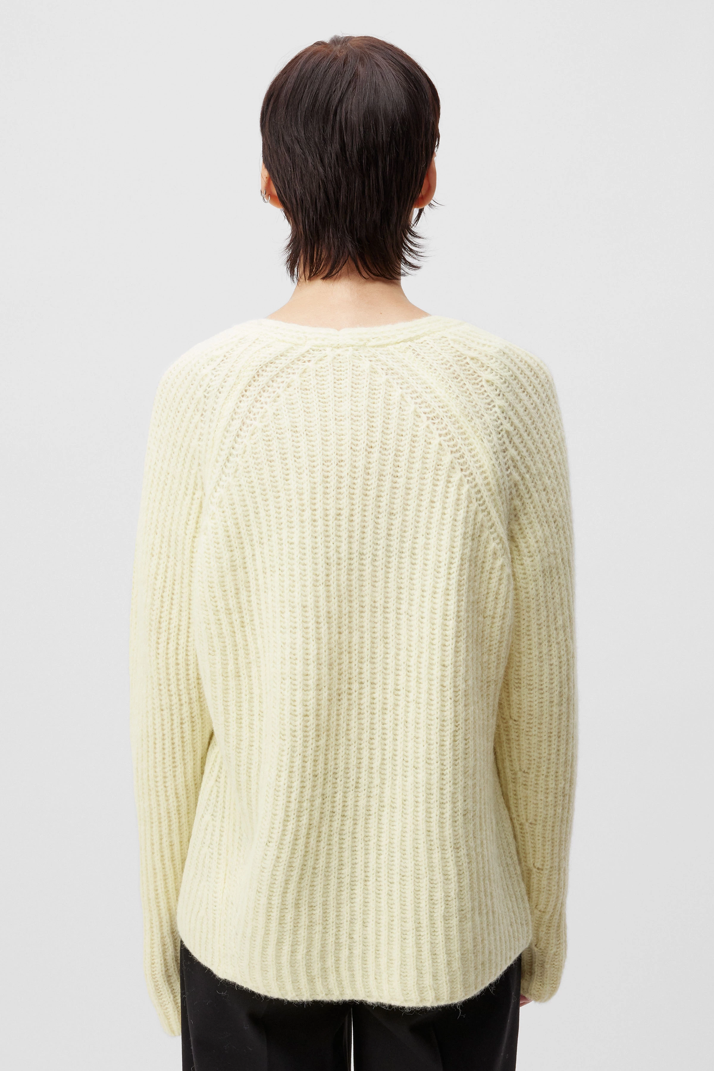 LYNETTE - trui van alpacamix - dames - geel - Rückansicht