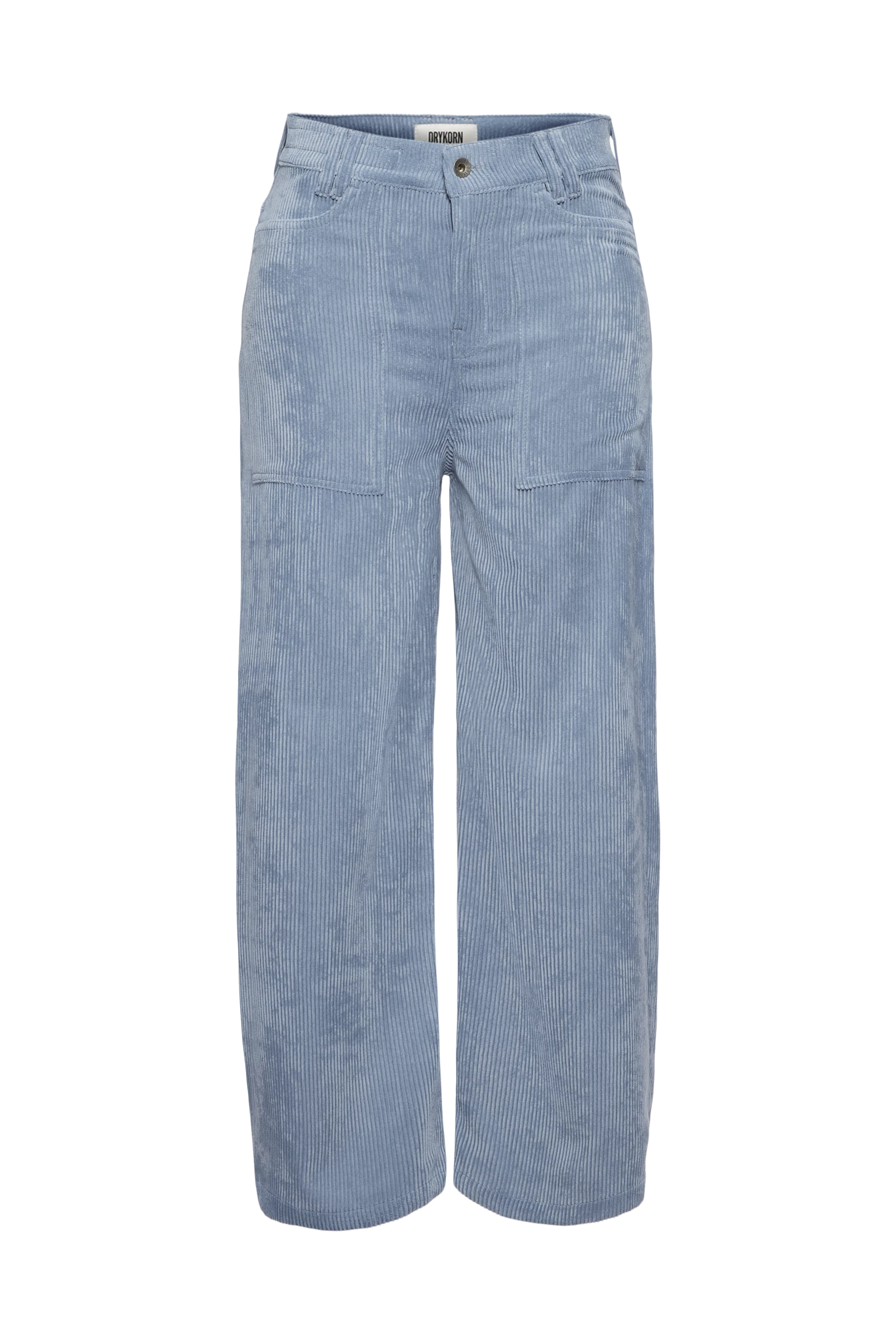 DERIVE - Mid-Waist Jeans in Cord - Damen - blau - Freisteller Frontansicht