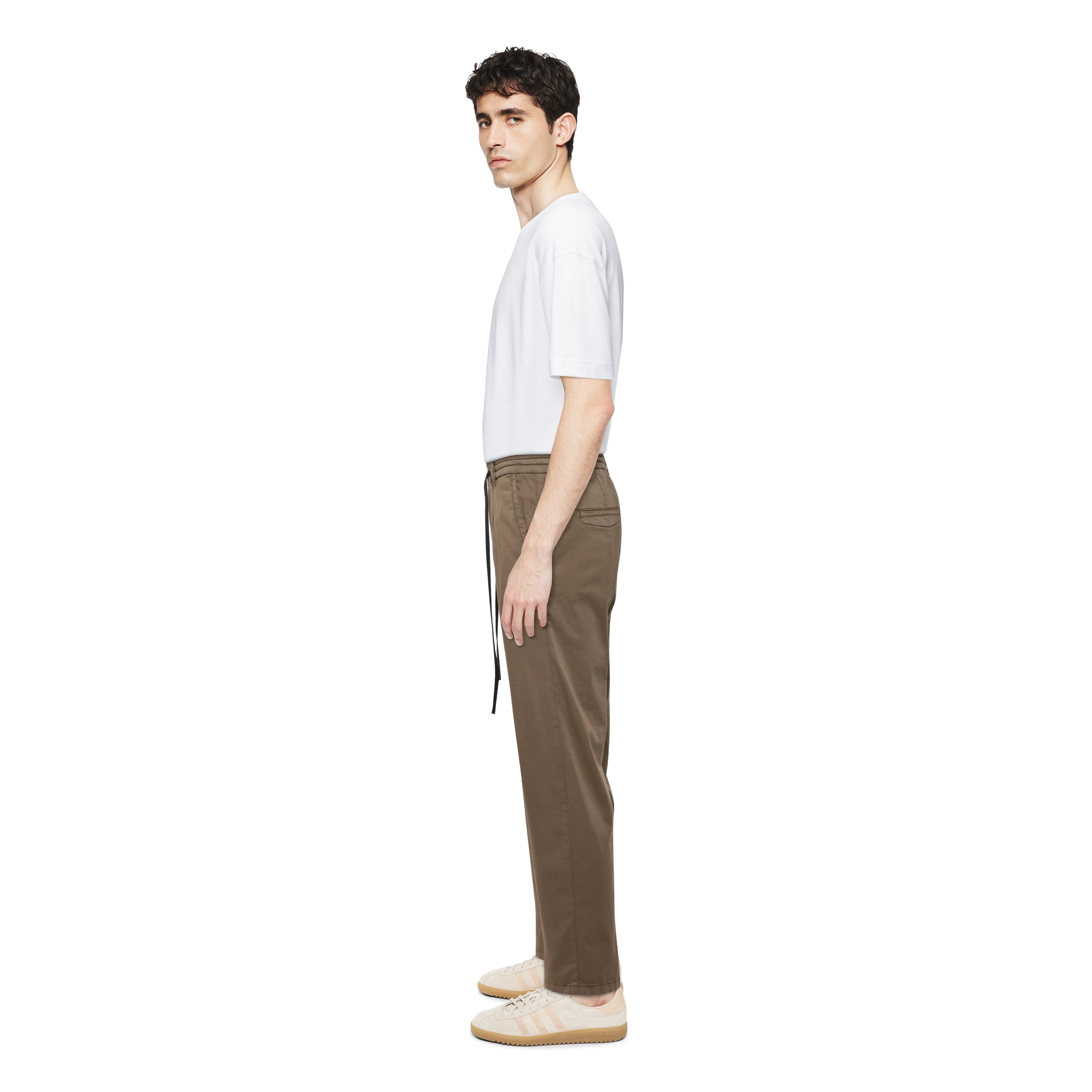 DEGER - Jogpants avec cordon de serrage en satin - men - vert - Seitenansicht