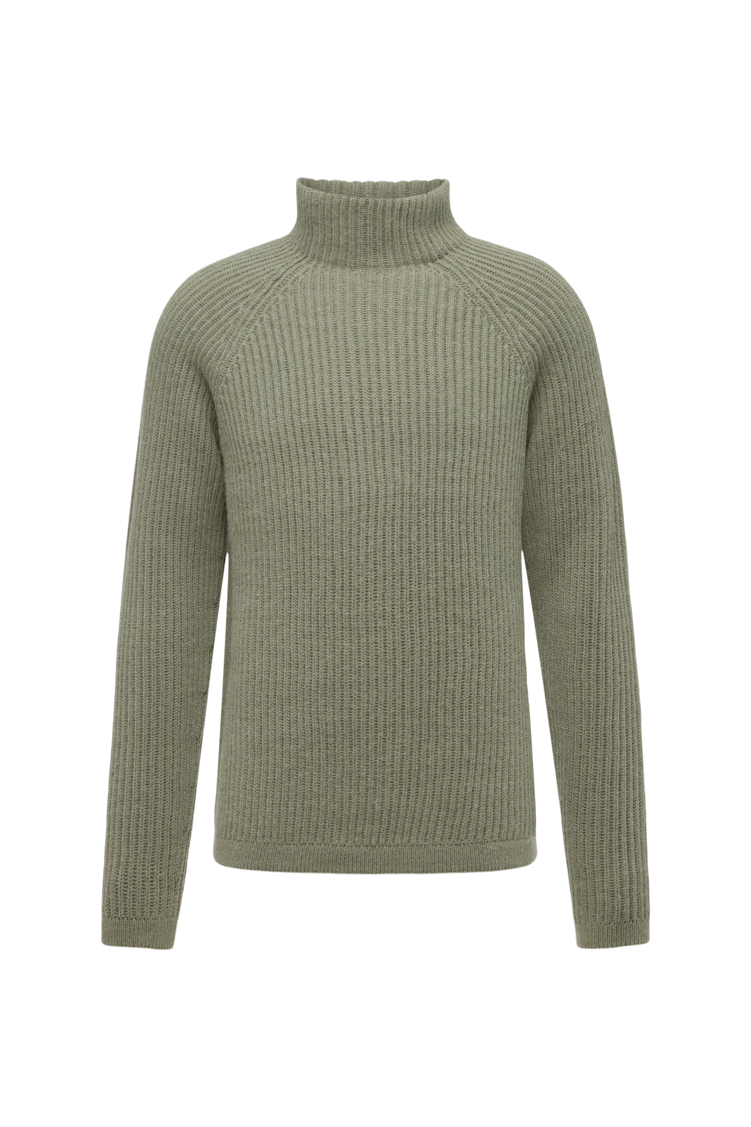 ARVID - Rollkragenpullover in Woll-Alpakamix - Herren - grün - Freisteller Frontansicht