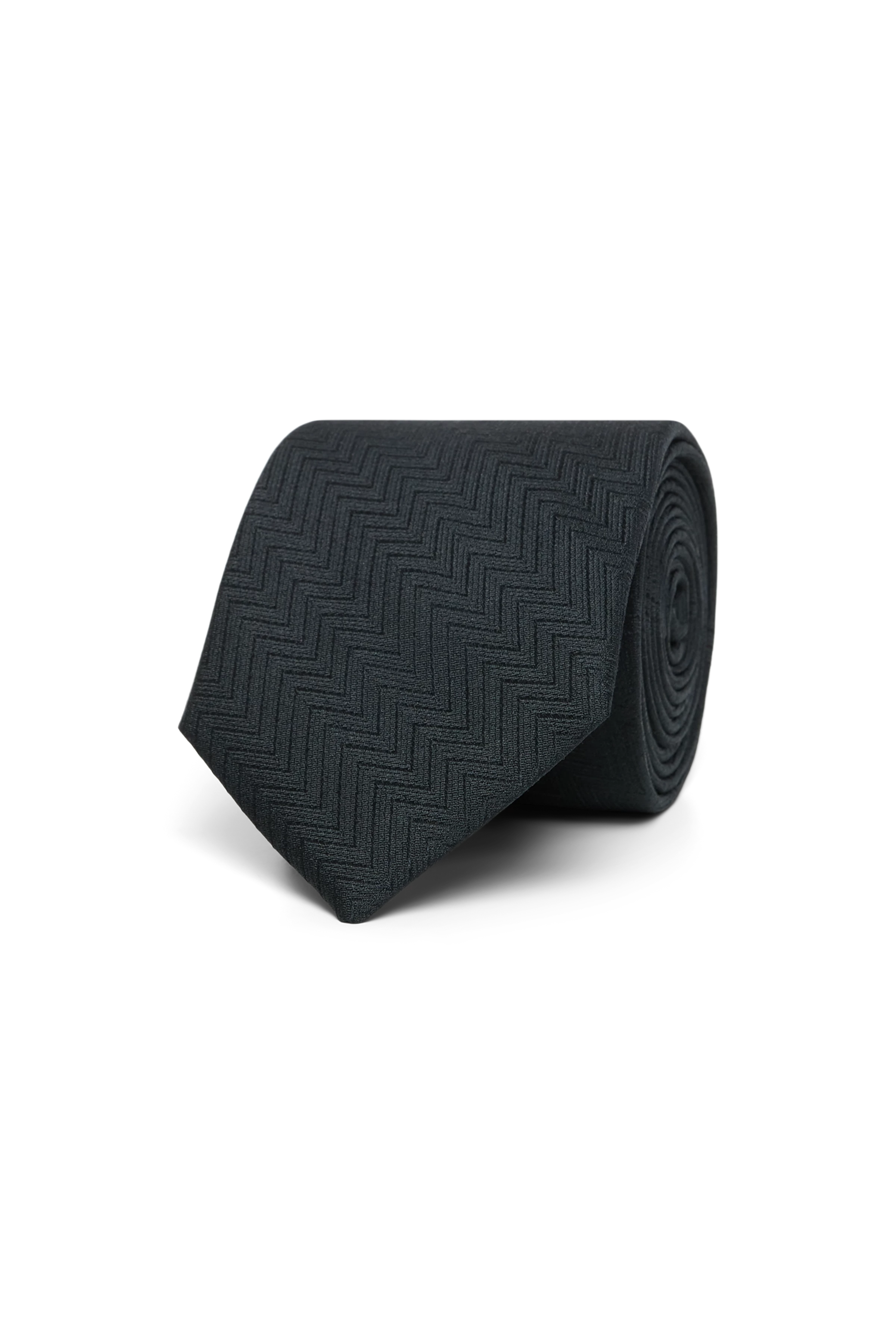 TIE_MODERN - Krawatte in Seide - Unisex - schwarz - Freisteller Frontansicht