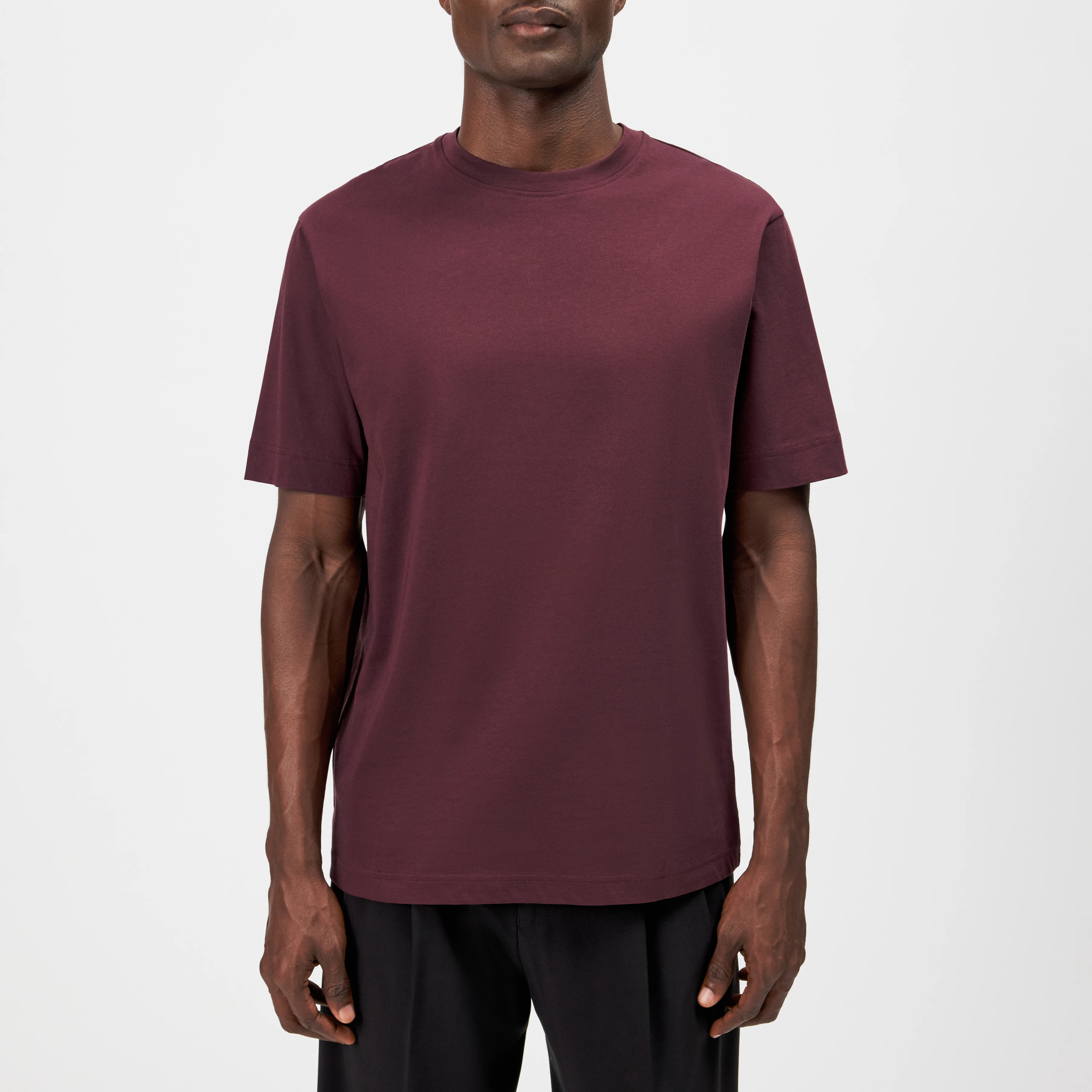 RAPHAEL - T-shirt in pure cotton - men - red - Frontansicht