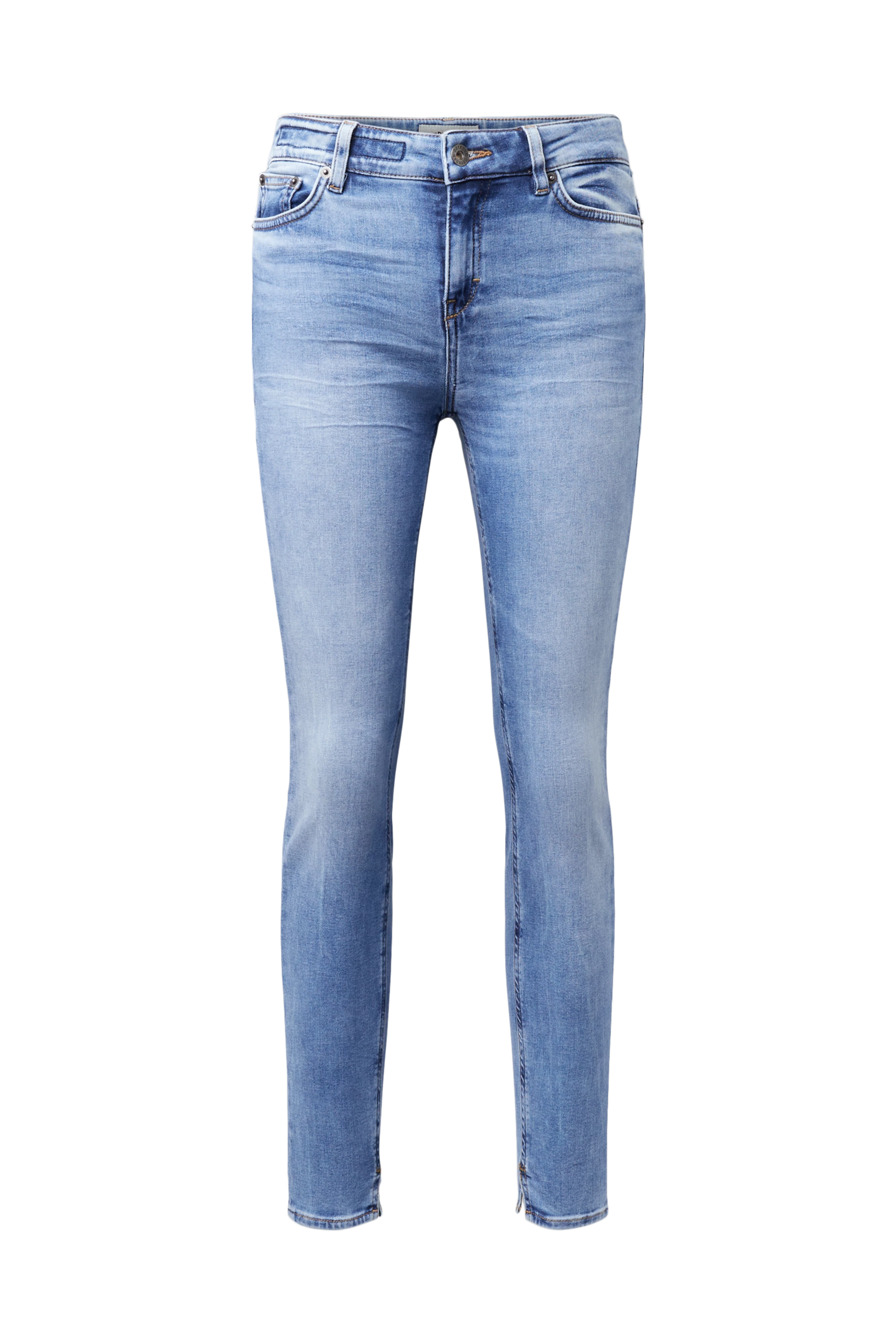 NEED - Low-waist skinny jeans in cotton-lyocell blend - women - blue - Freisteller Frontansicht