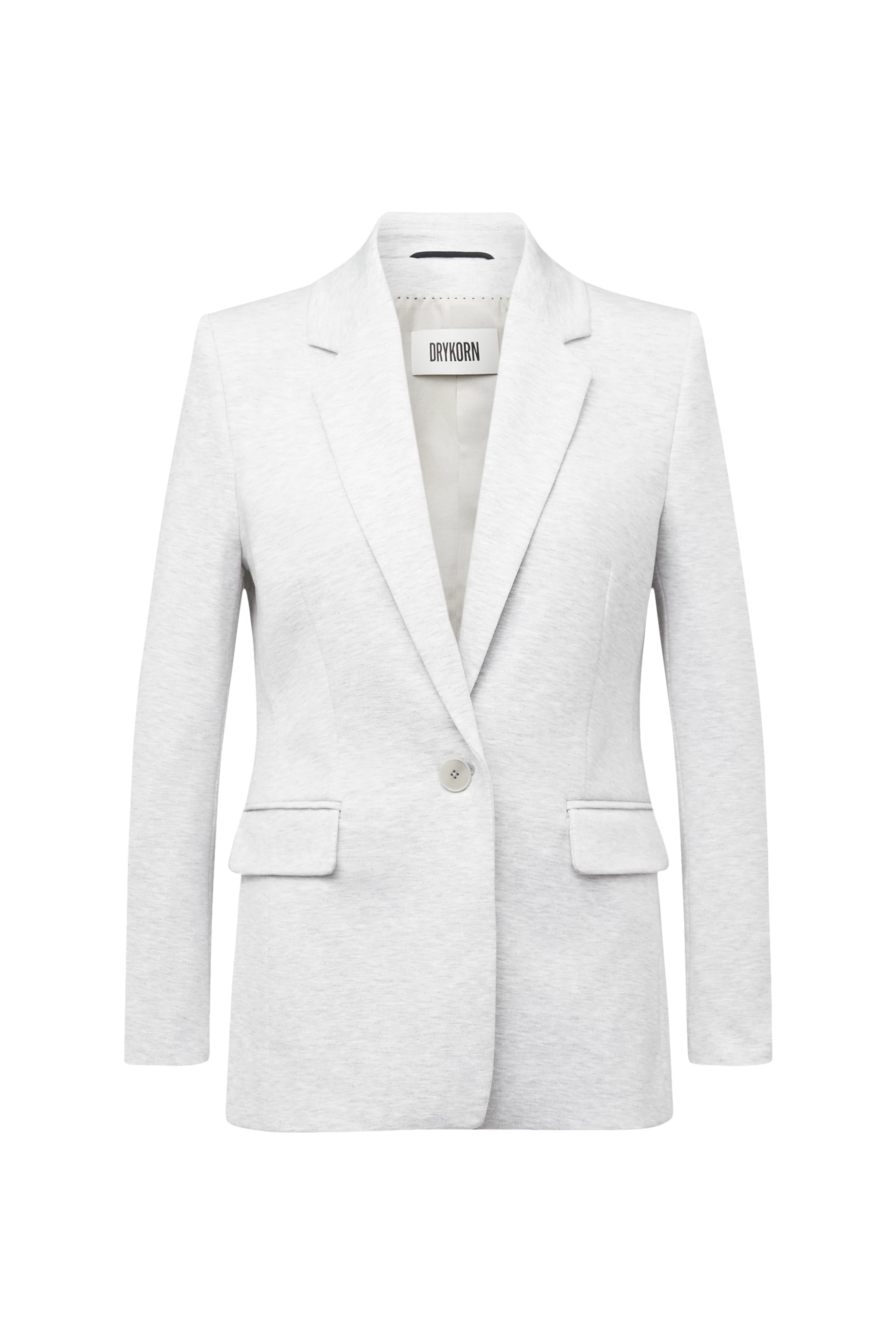 ATLIN_2 - Einknopf-Blazer in Jersey mit Dessin - Damen - grau - Freisteller Frontansicht