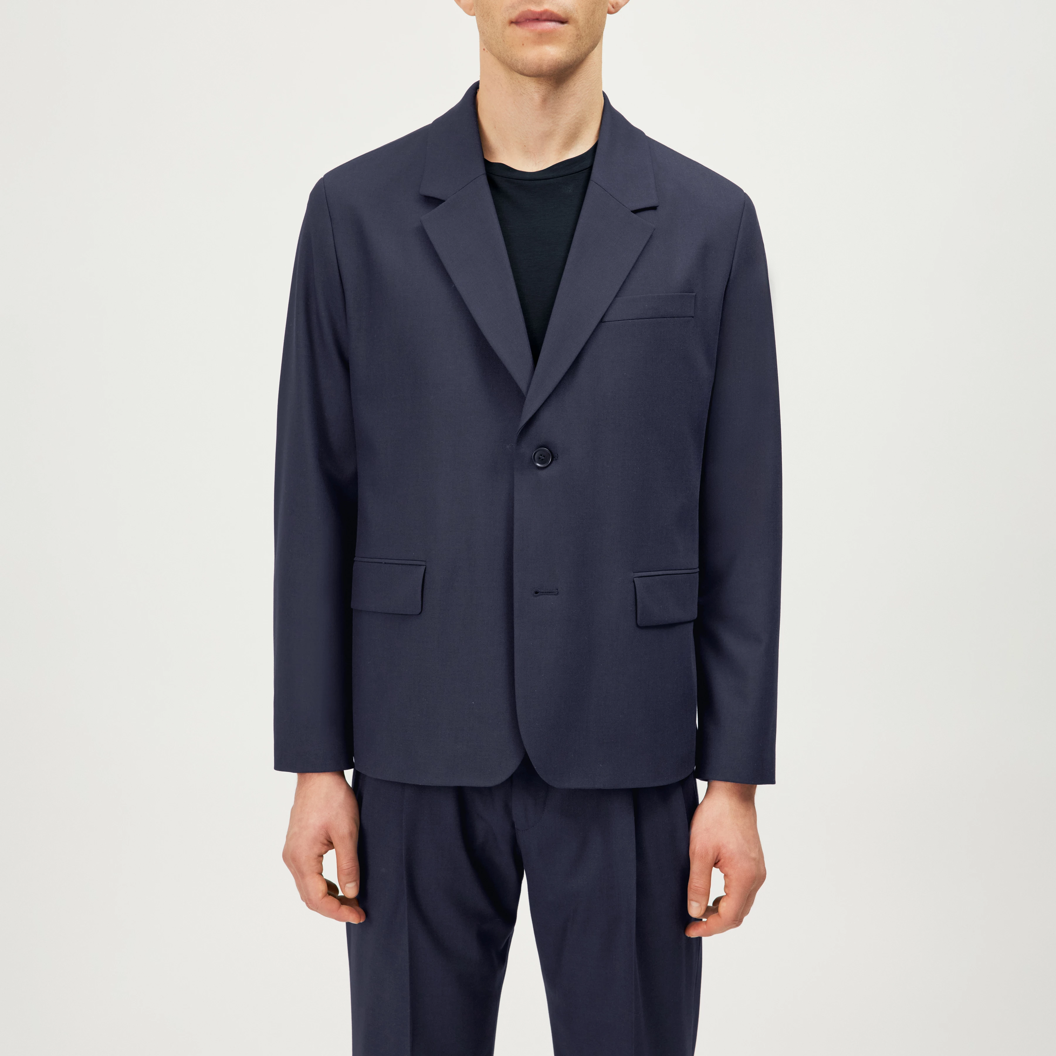 CORAY - Relaxed Fit Blazer in Wool Blend - men - blue - Frontansicht
