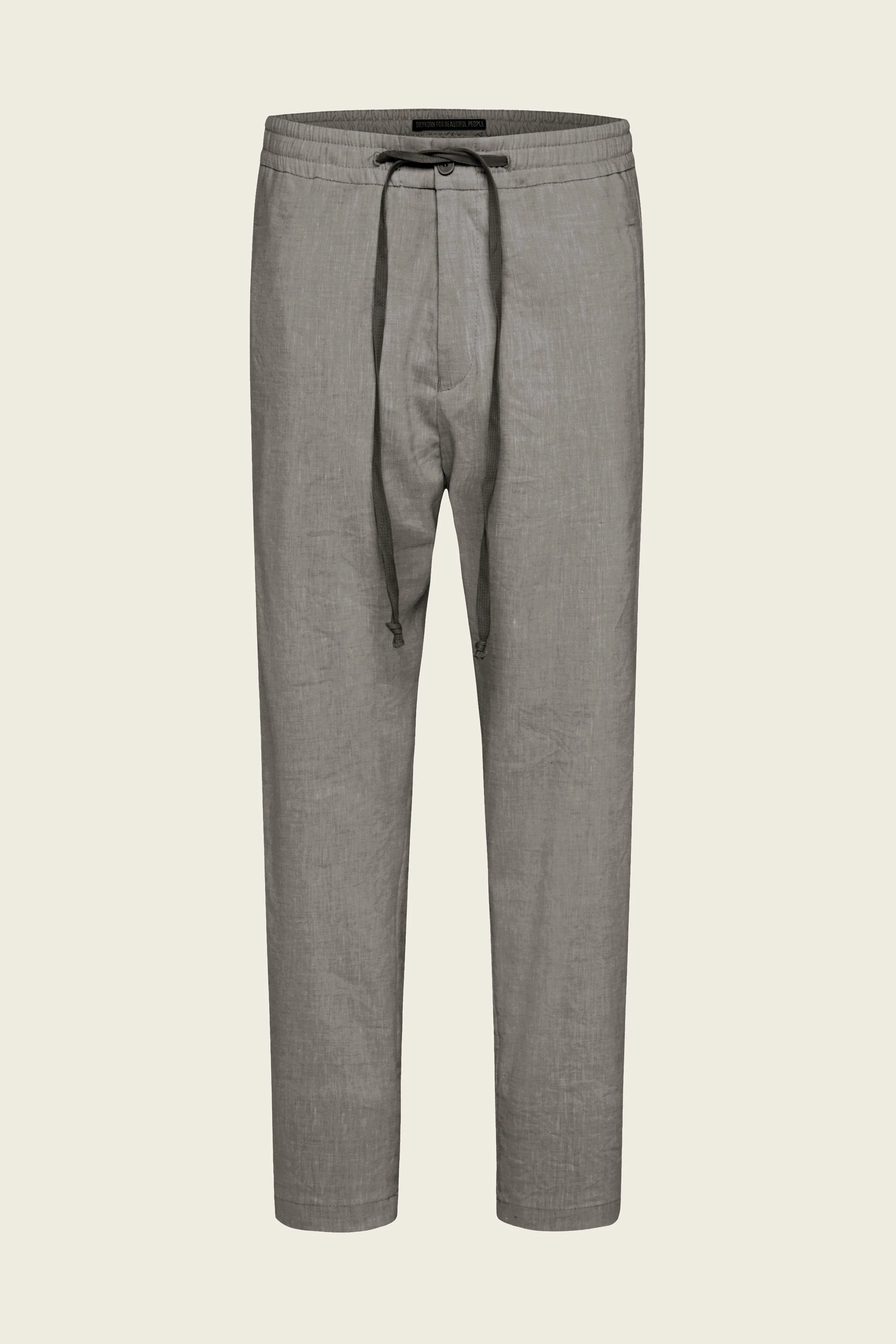 JEGER - jogpant in linen mix - men - grey - Freisteller Frontansicht