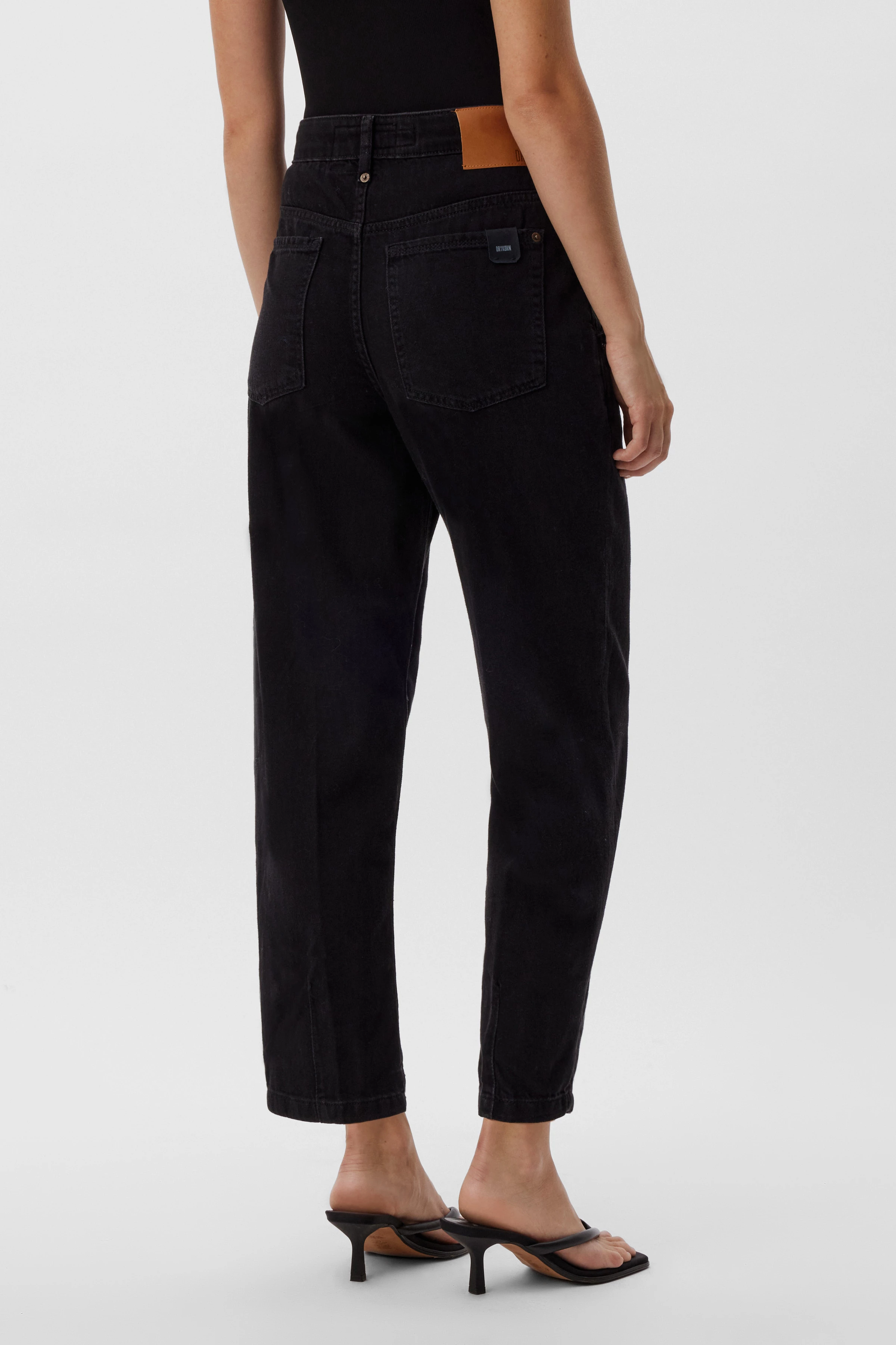 DECIDE - Mid-waist Jeans in black Denim - Damen - schwarz - Rückansicht