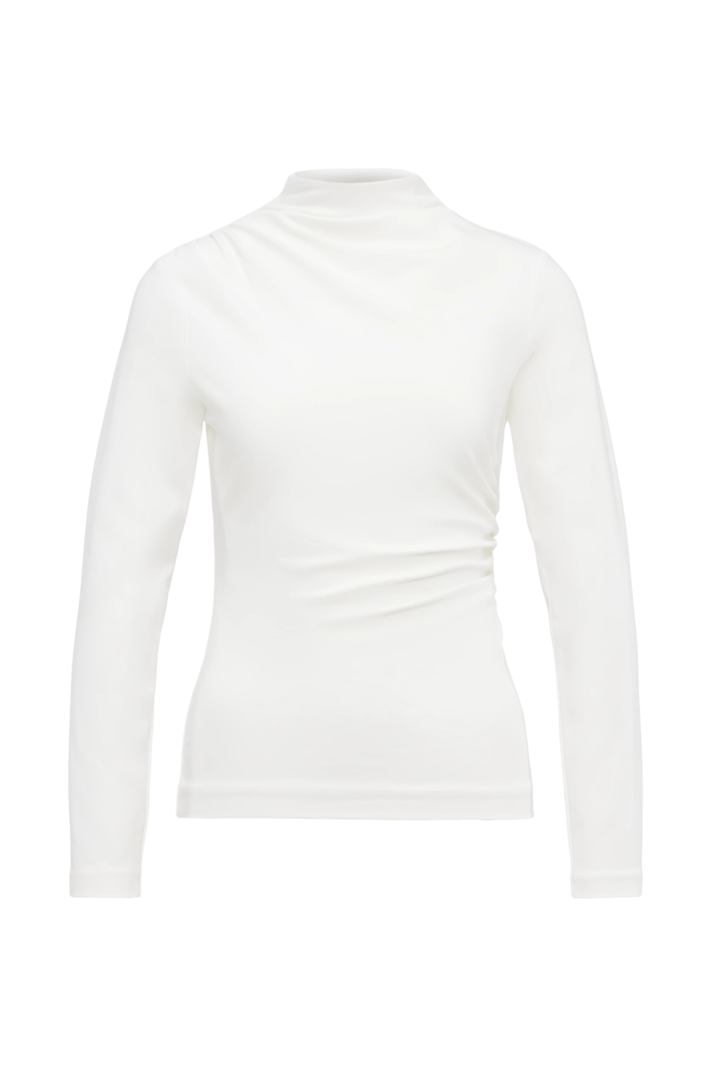 TIRY - Longsleeve in Lyocell-Mix - Damen - off white - Freisteller Frontansicht