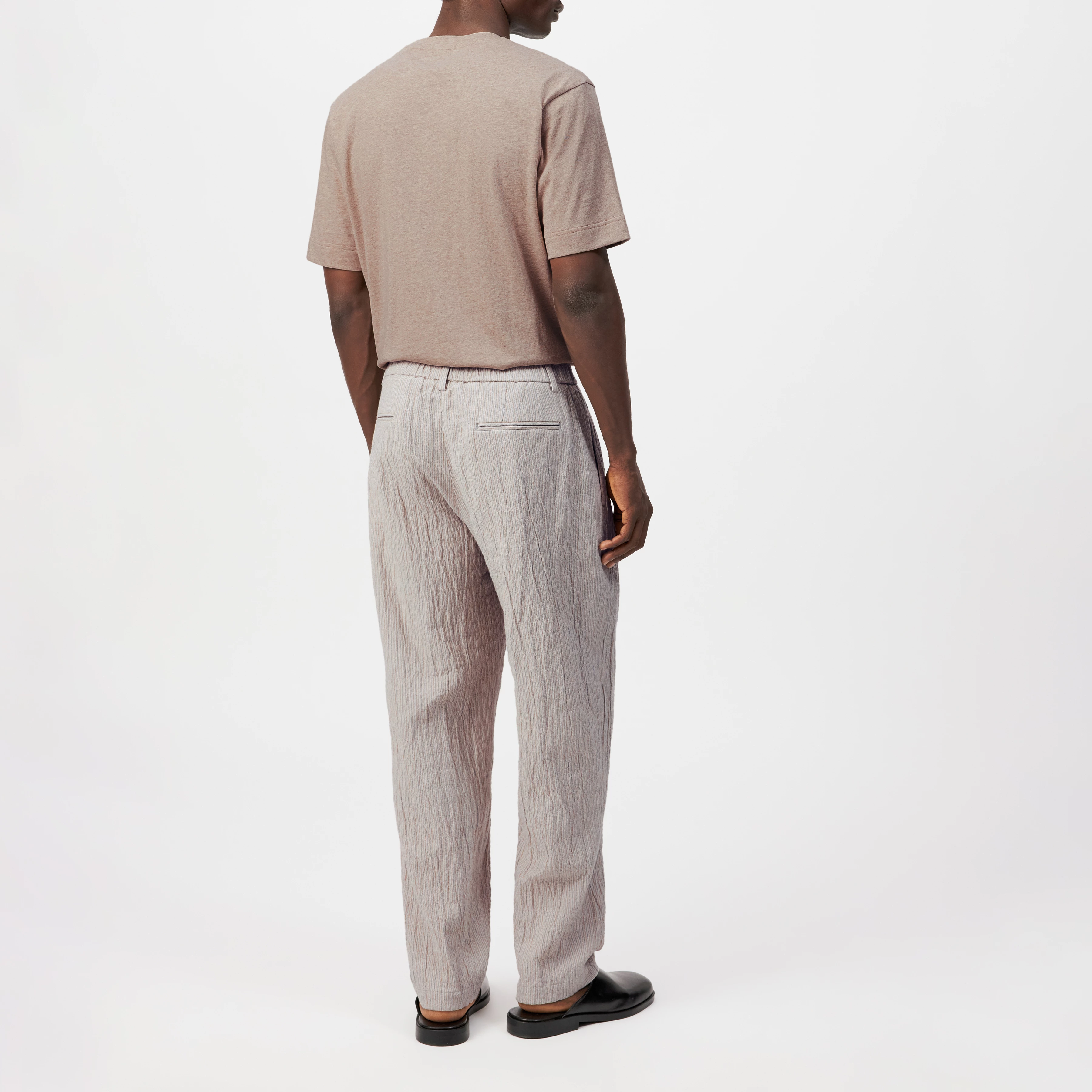 MARYKO - Tailored trousers in cotton blend - men - beige - Rückansicht