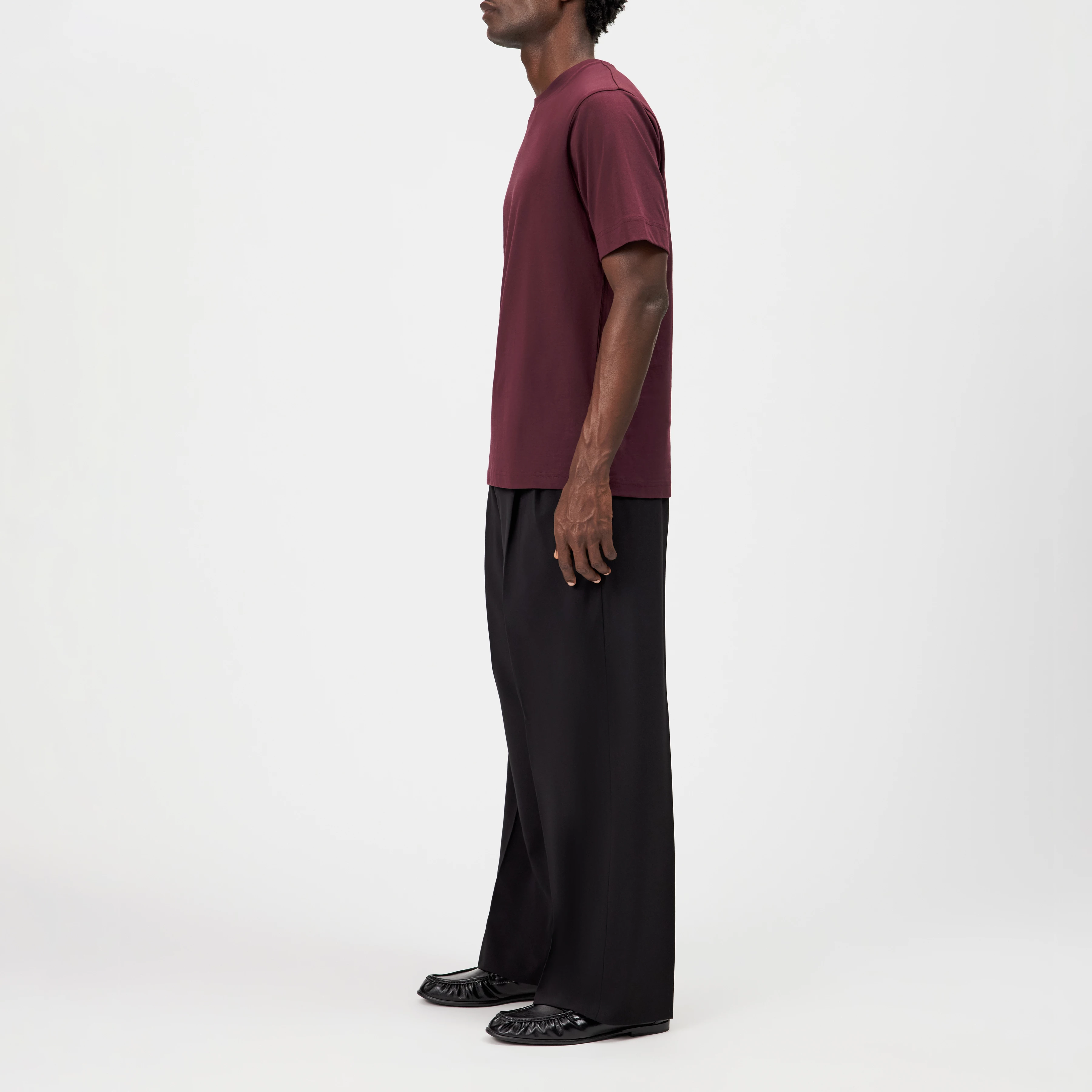 RAPHAEL - T-shirt in pure cotton - men - red - Seitenansicht