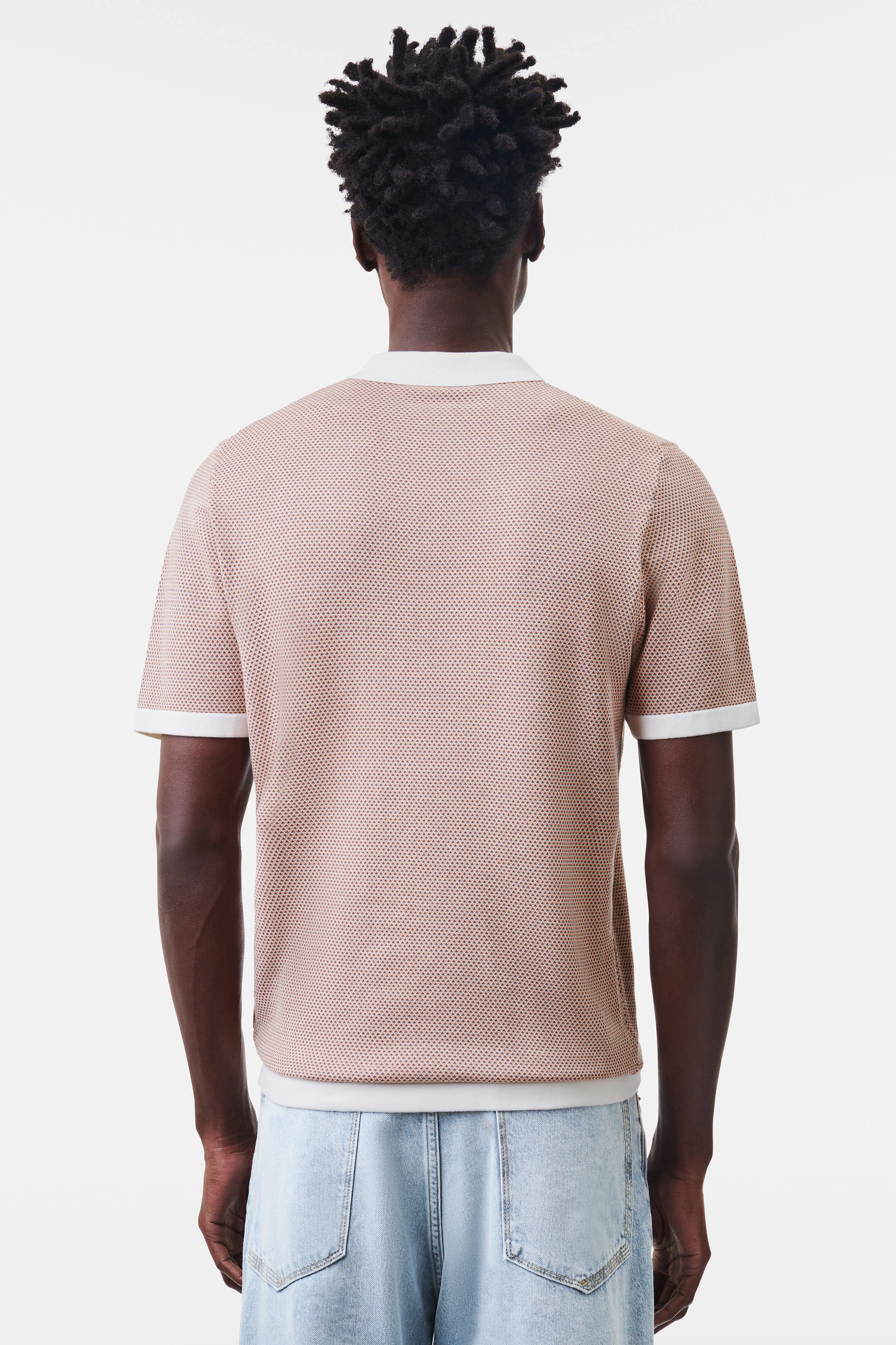 TRITON - Poloshirt in puur katoen - heren - oranje - Rückansicht