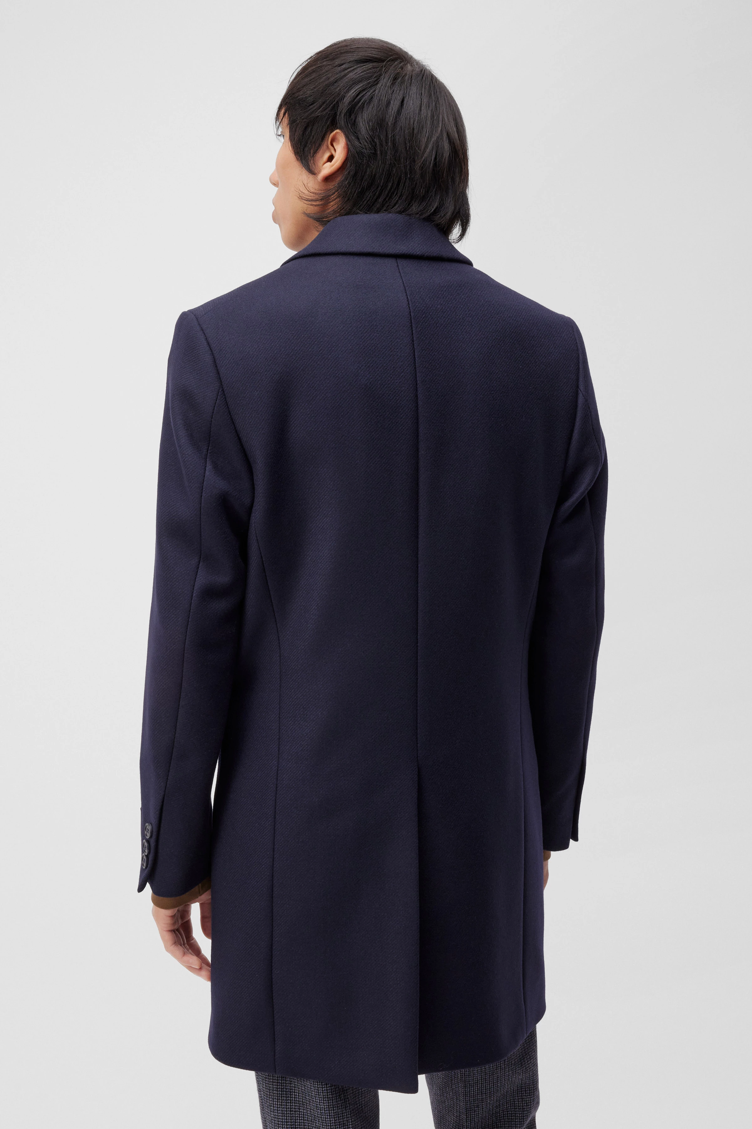 LUGO - Blazermantel in Wolle - Herren - blau - Rückansicht