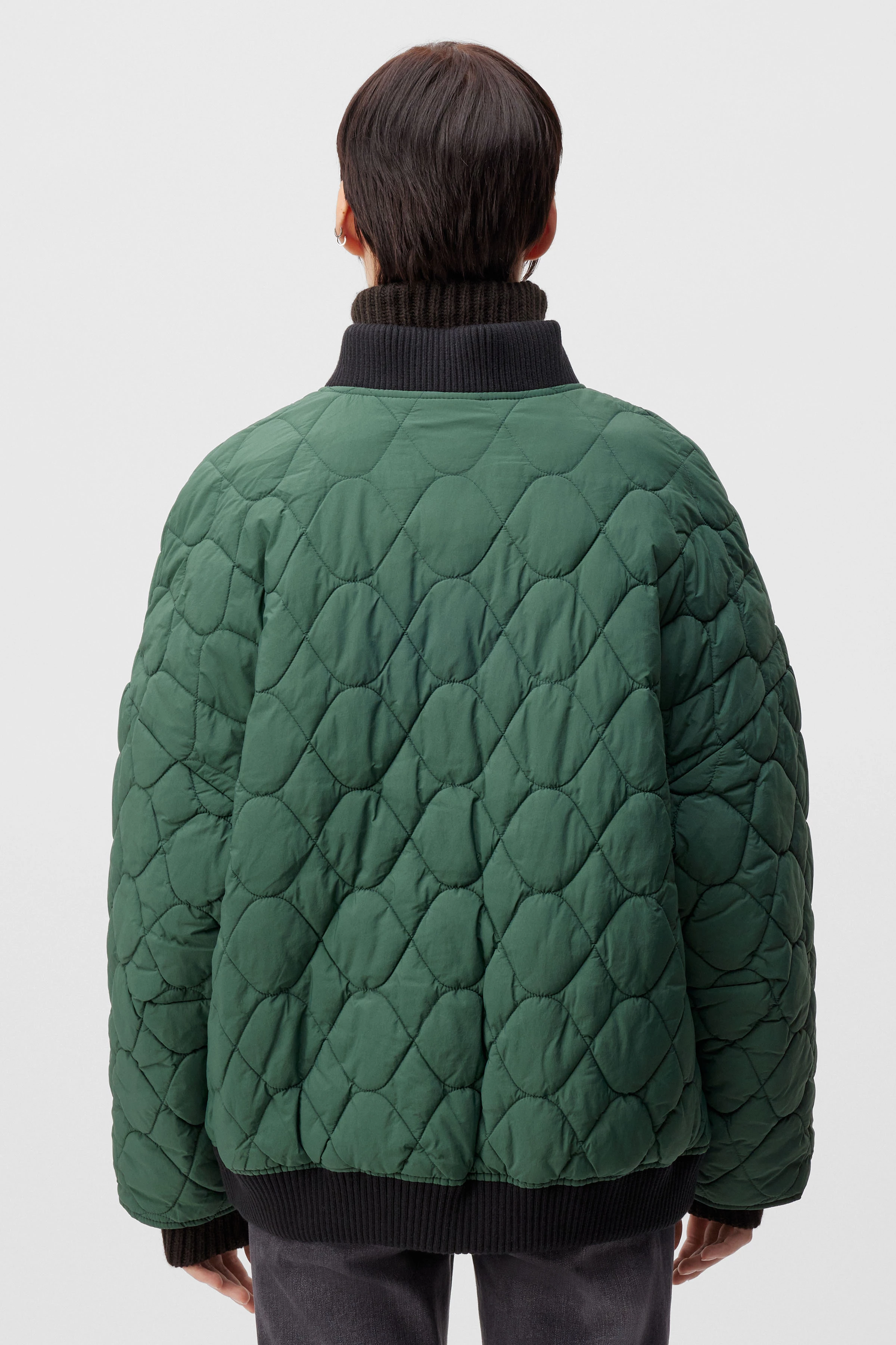 SHAND - Vatteret vendbar nylonjakke - women - grøn - Rückansicht