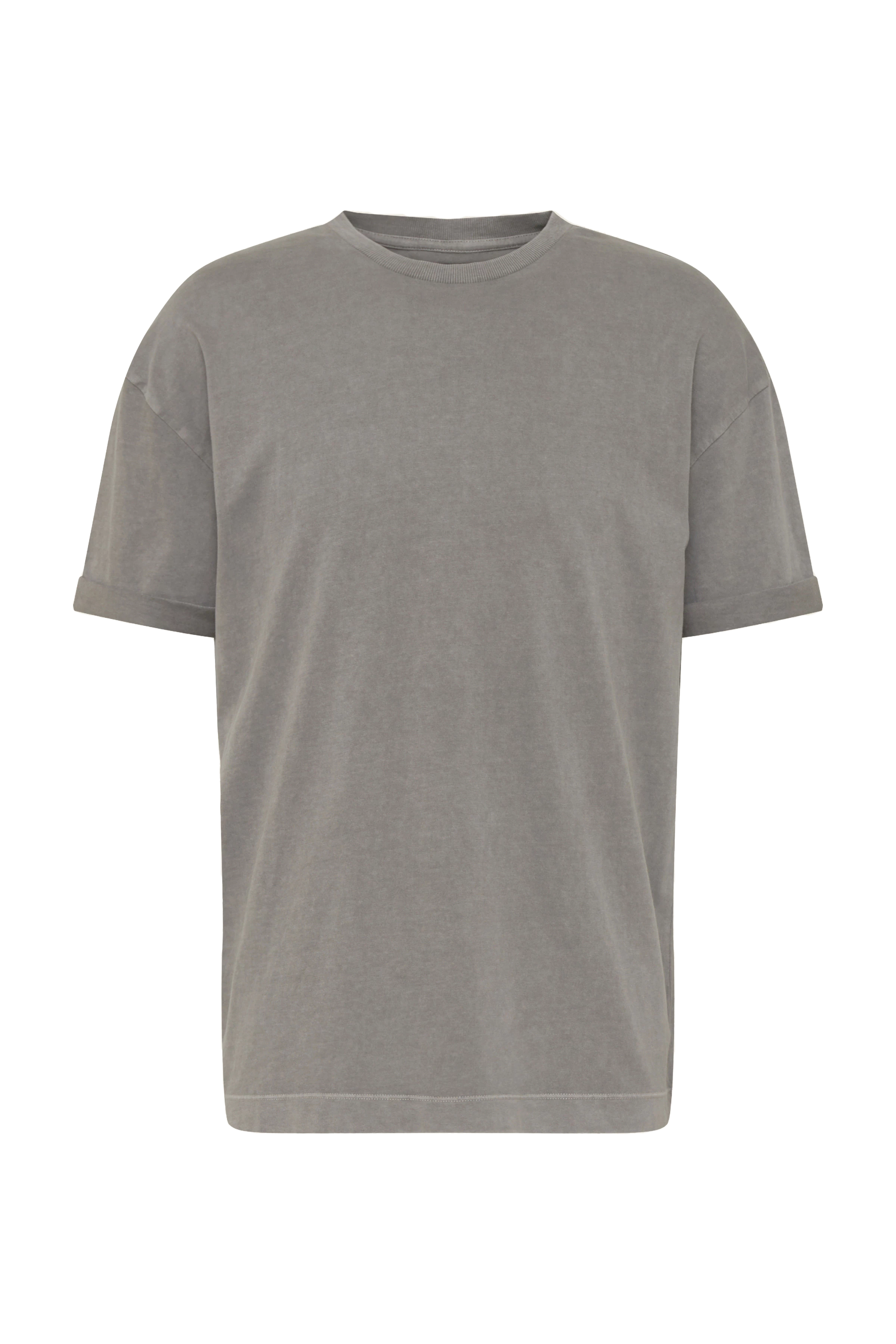 THILO - Relaxed fit T-Shirt in reiner Baumwolle - Herren - grau - Freisteller Frontansicht