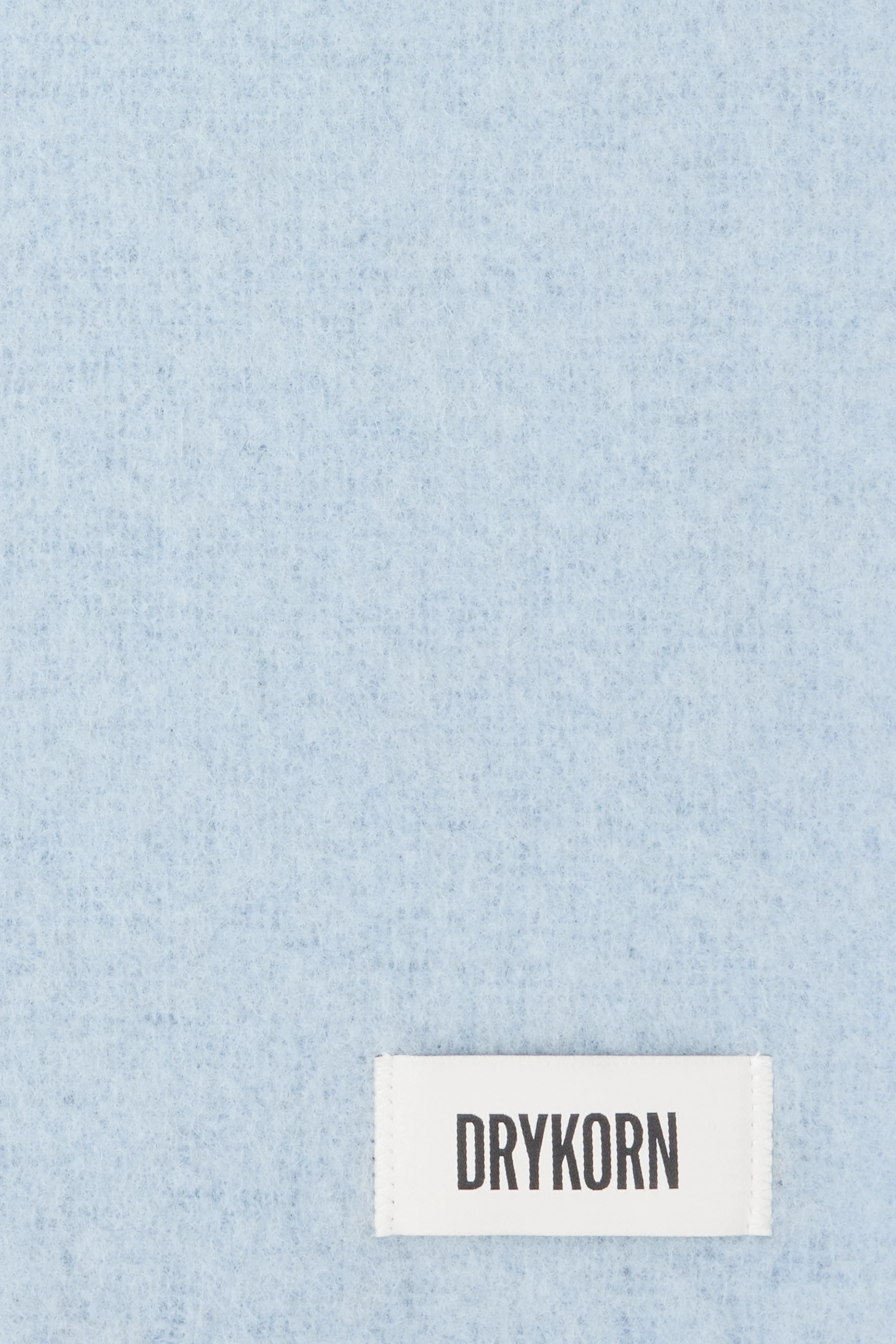 KASAY_2 - Schal in flauschigen Alpaka-Mix - Unisex - blau - Freisteller Detailansicht