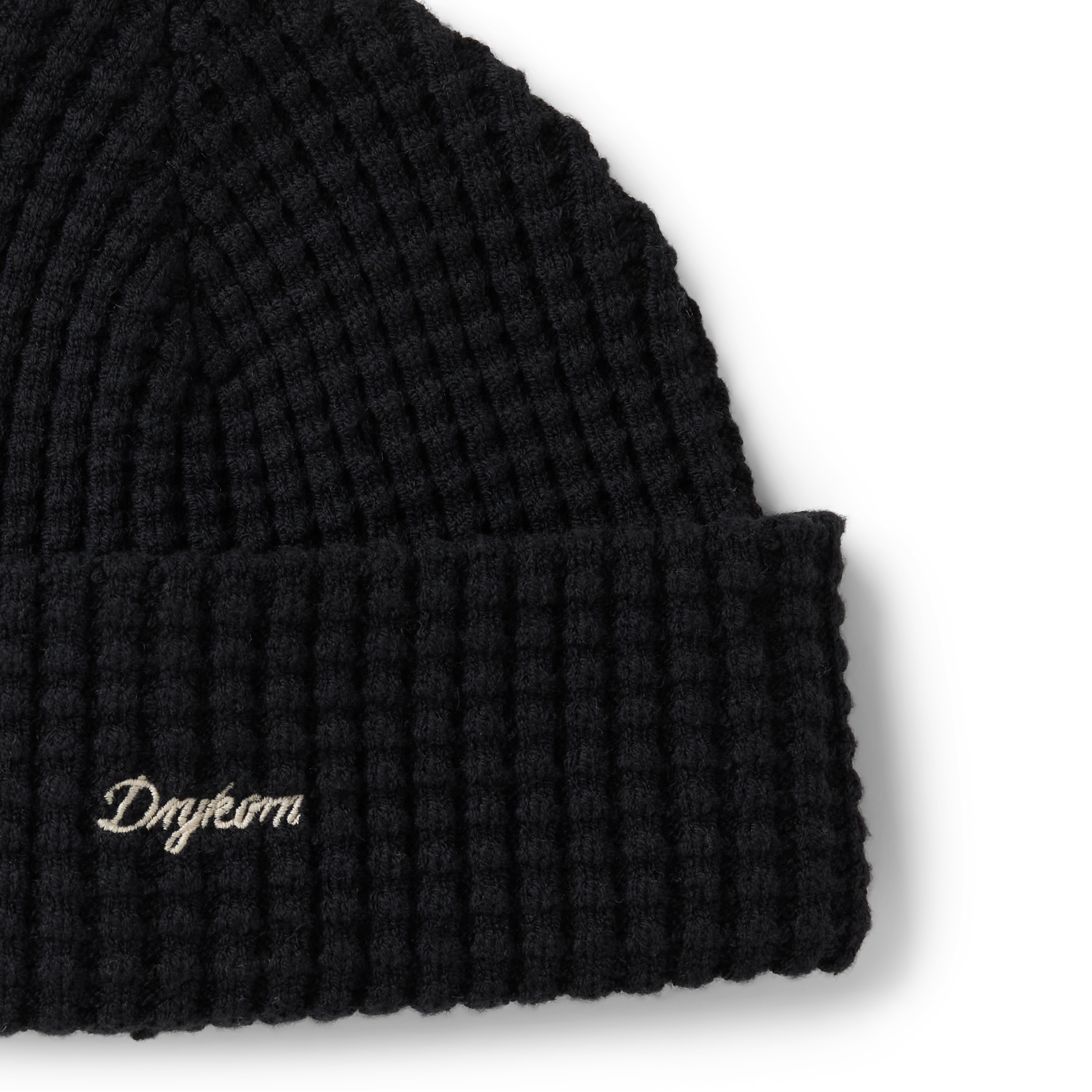 MOAH - Cotton blend beanie - unisex - black - Freisteller Detailansicht