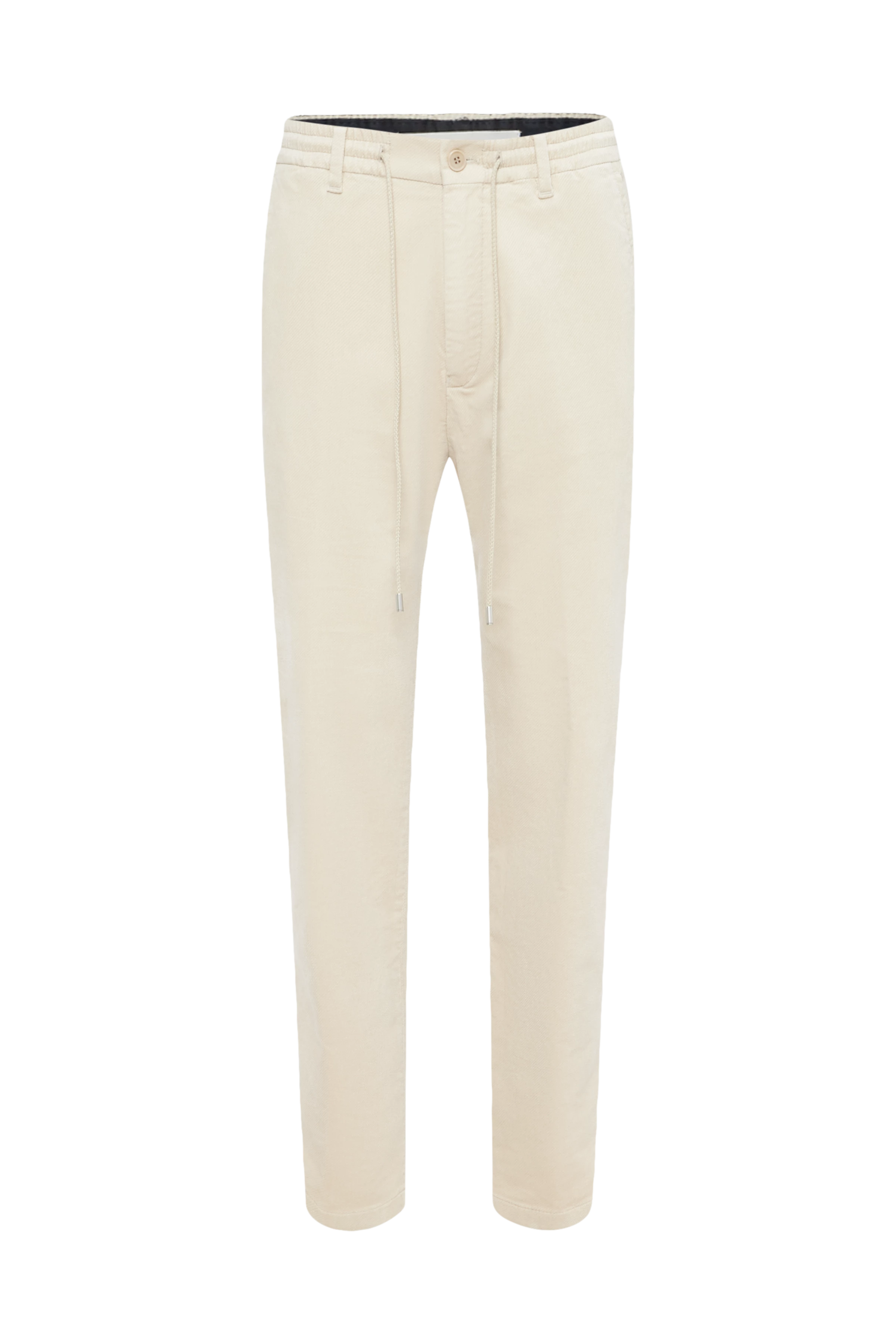 DEGER - Jogpants mit Tunnelzug in Samt - Herren - beige - Freisteller Frontansicht