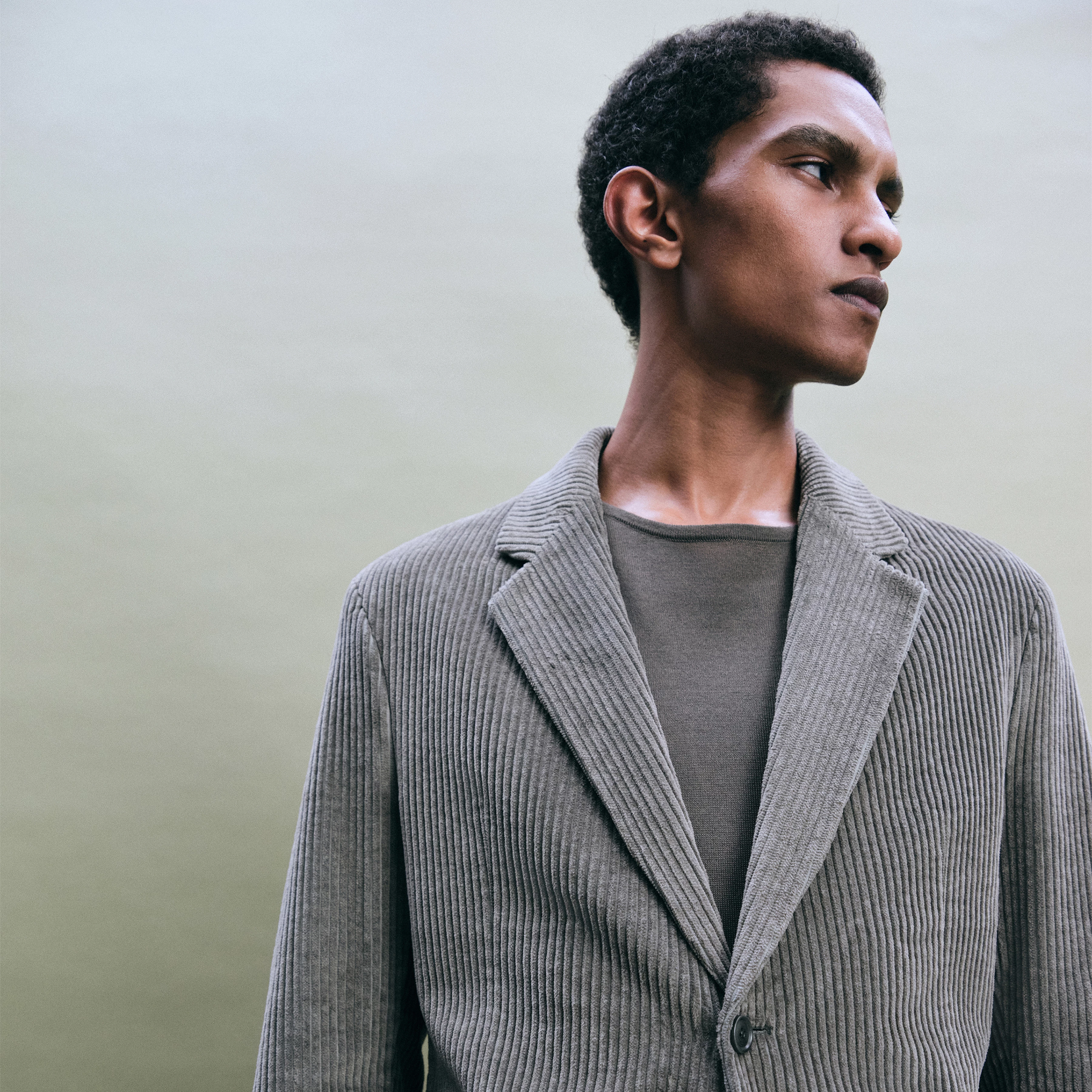 MARLS - Einreihiges Sakko in Baumwoll-Breitcord - Herren - grün