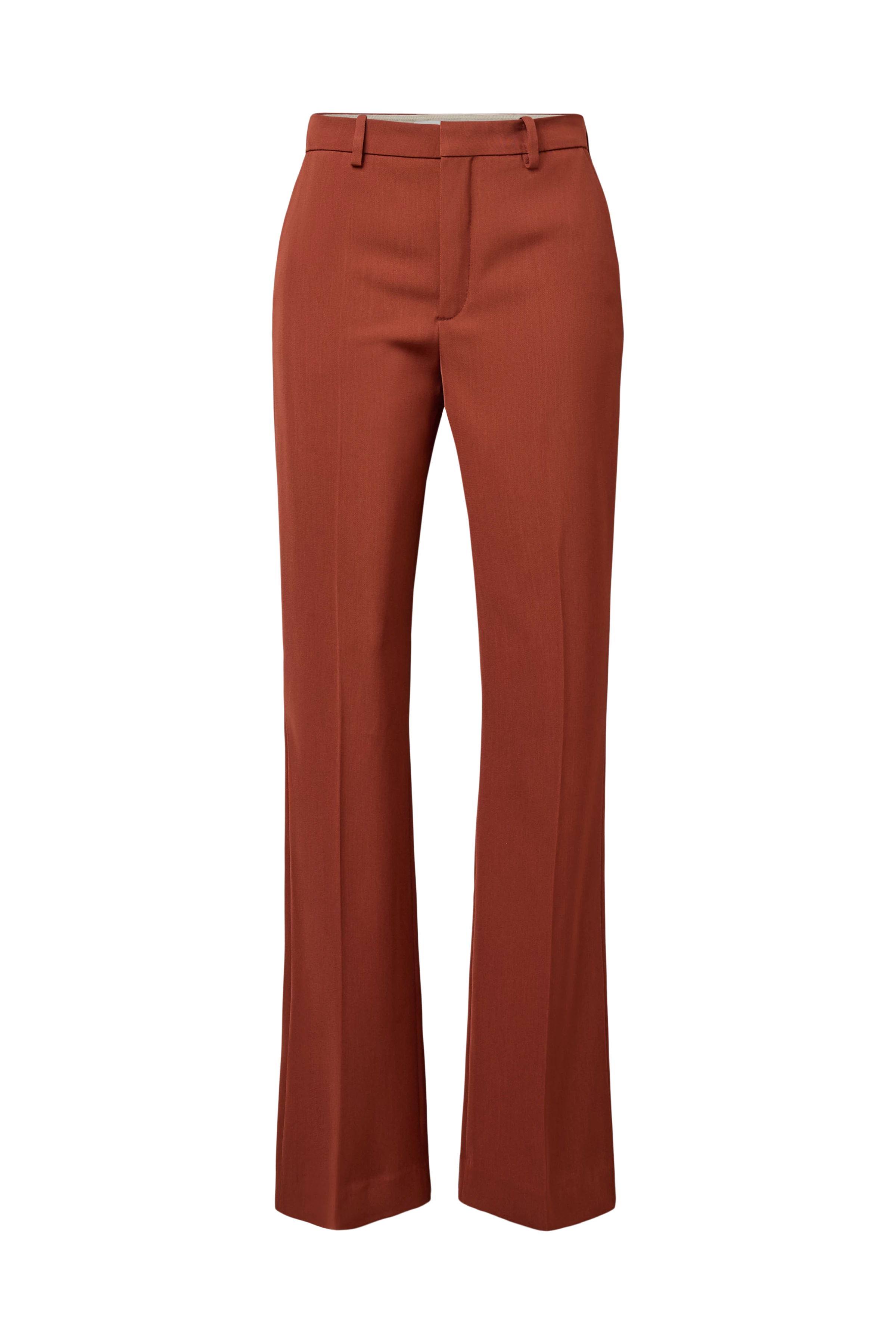 ARGUE - Techno-twill flared trousers - women - red - Freisteller Frontansicht