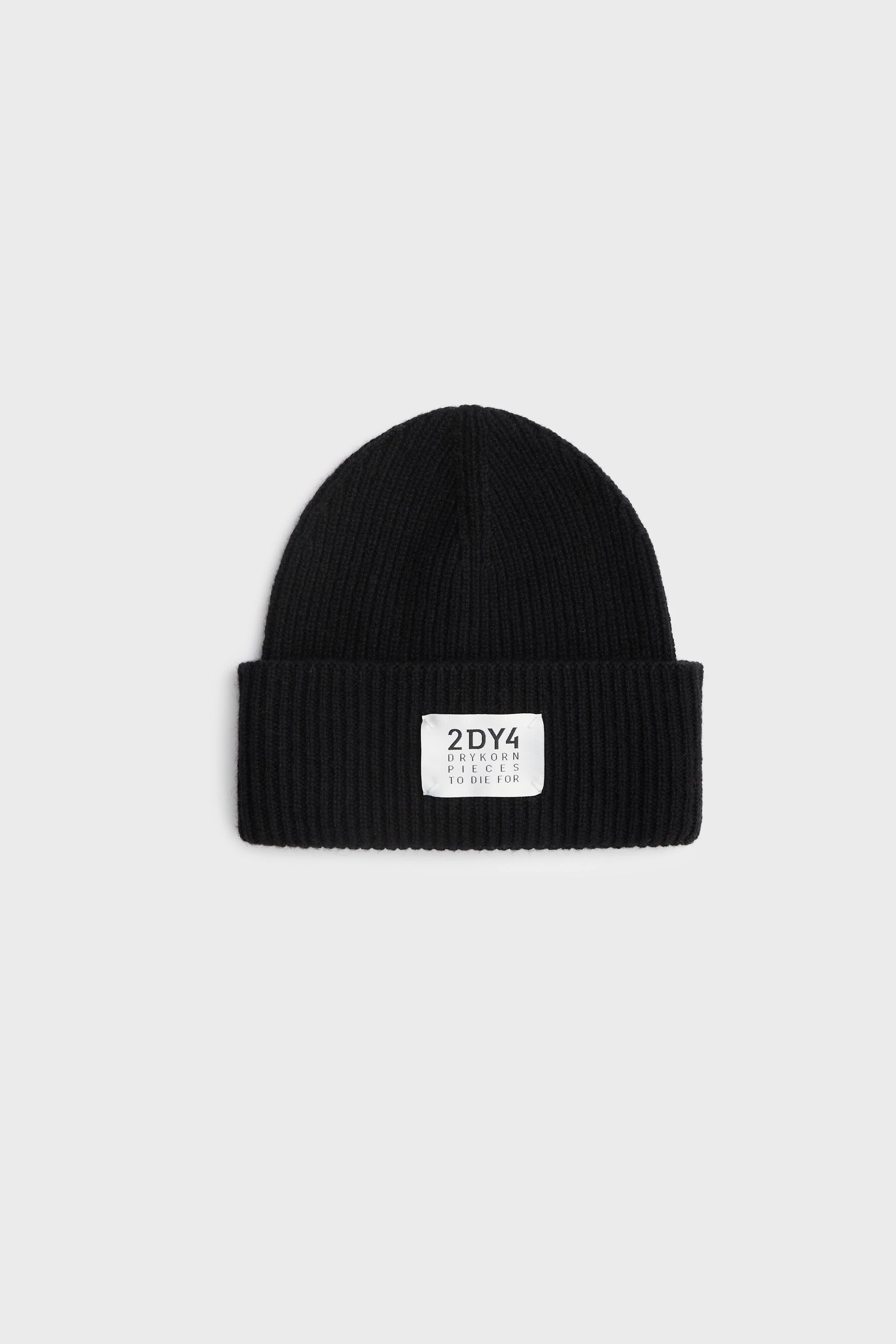 LOAH - Beanie aus reinem Cashmere - Unisex - schwarz - Freisteller Frontansicht