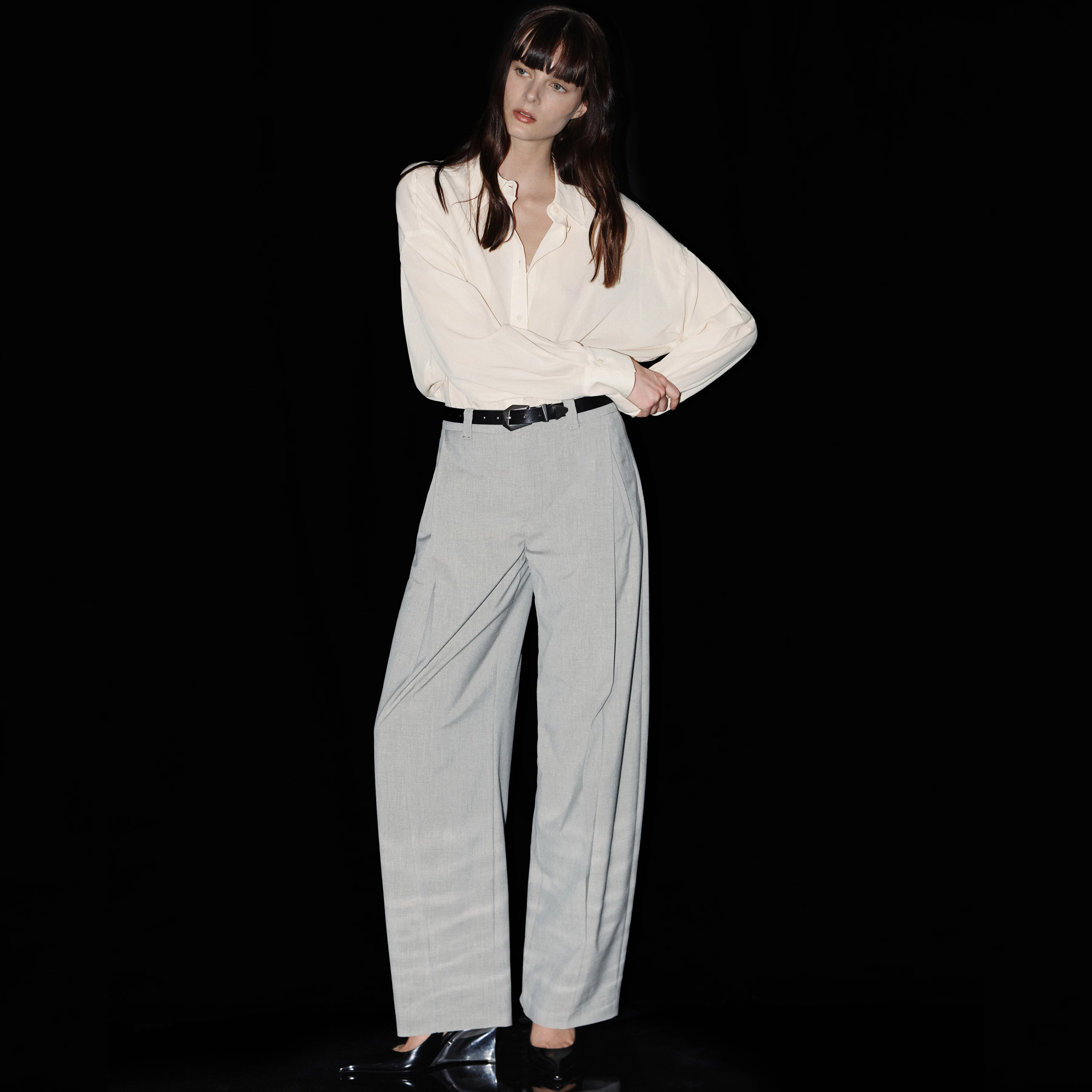 UNPACK - Pantalon coupe régulière en tissu tissé. - women - beige