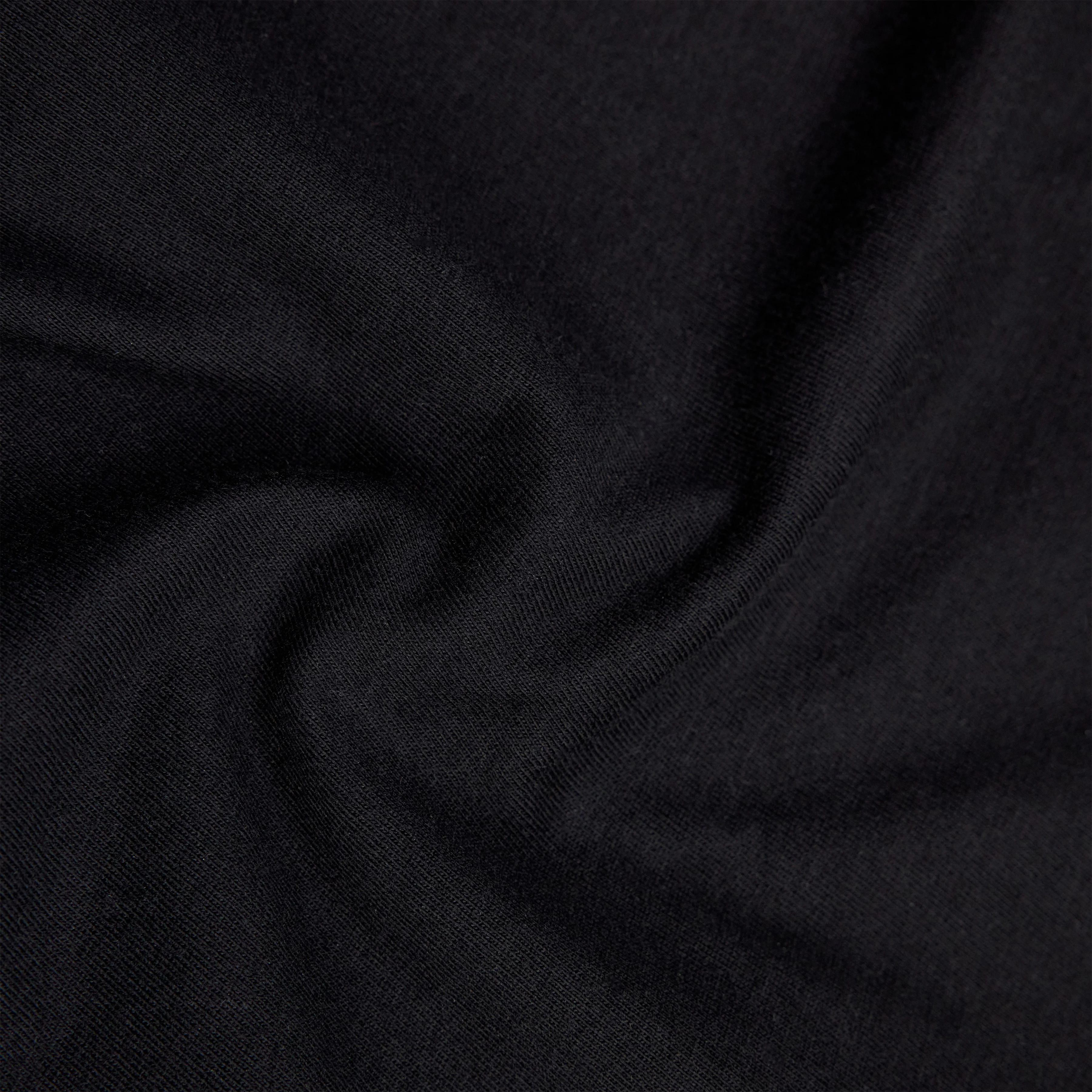 KAYRO_HC - Relaxed Fit T-Shirt in reiner Baumwolle mit Print - Herren - schwarz - Materialbild (B2C)