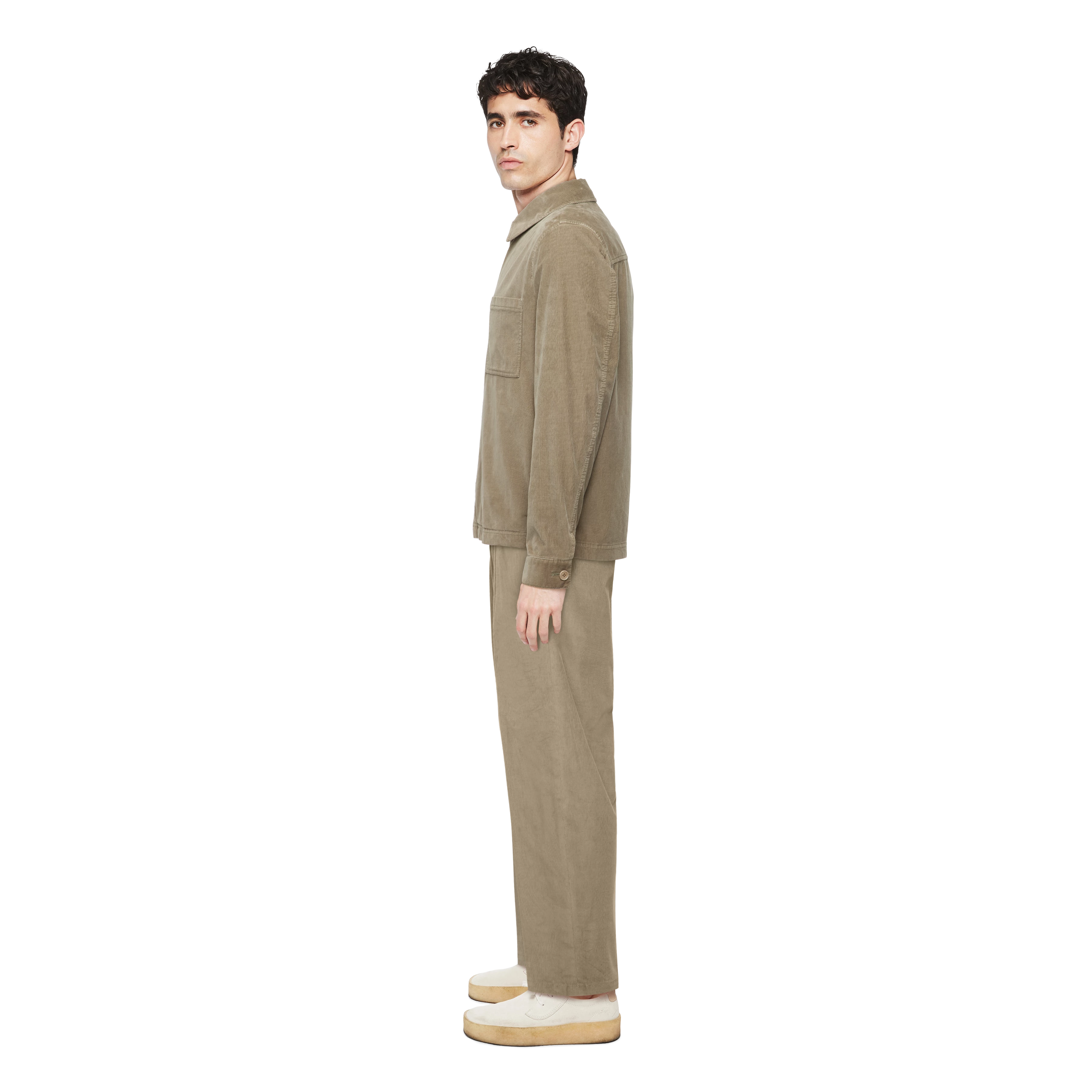 JERSON - Jacket in corduroy - men - brown - Seitenansicht