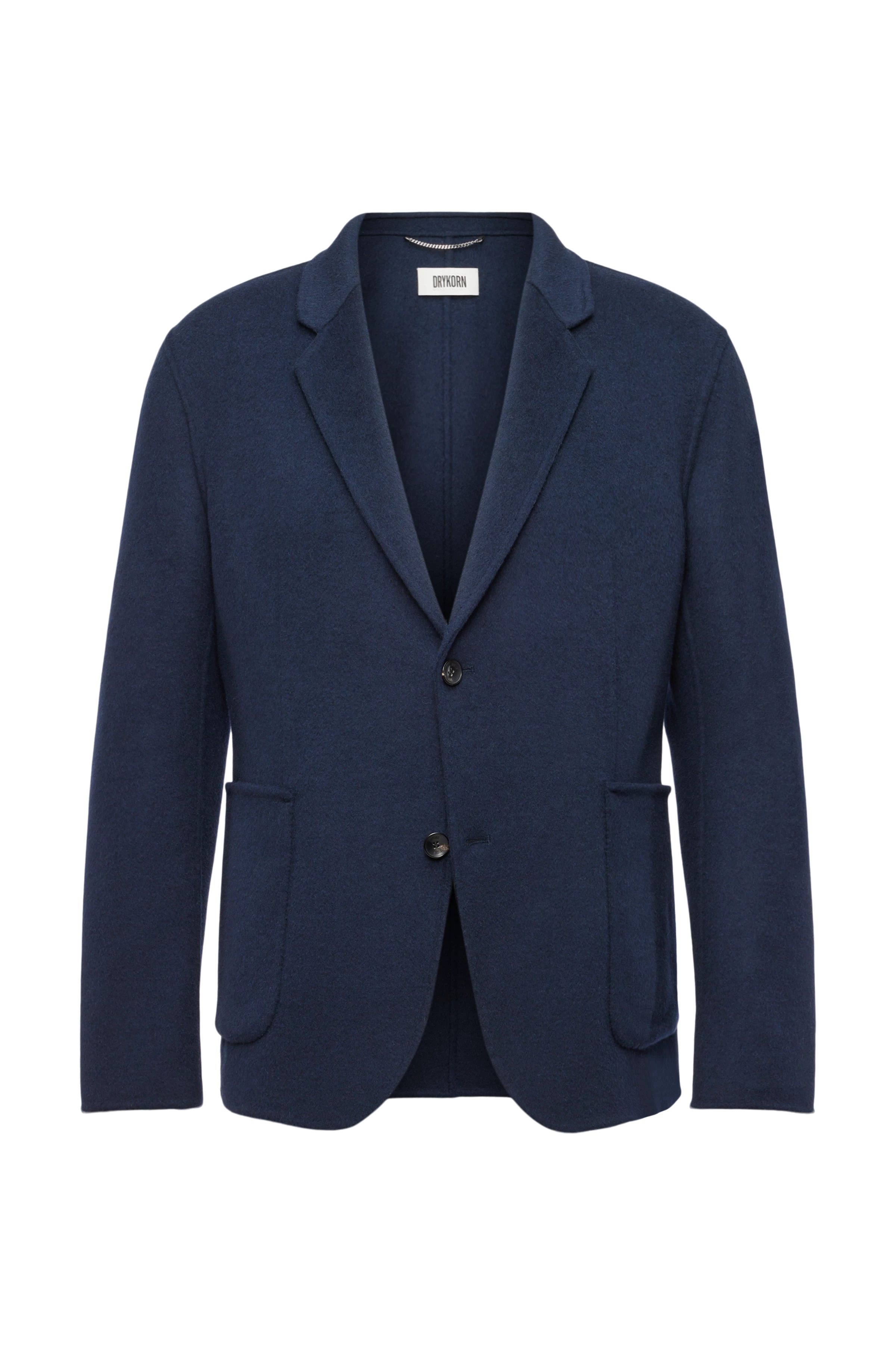 MARLS_DF - Enkelsluitend colbert in wollen doubleface - heren - blauw - Freisteller Frontansicht