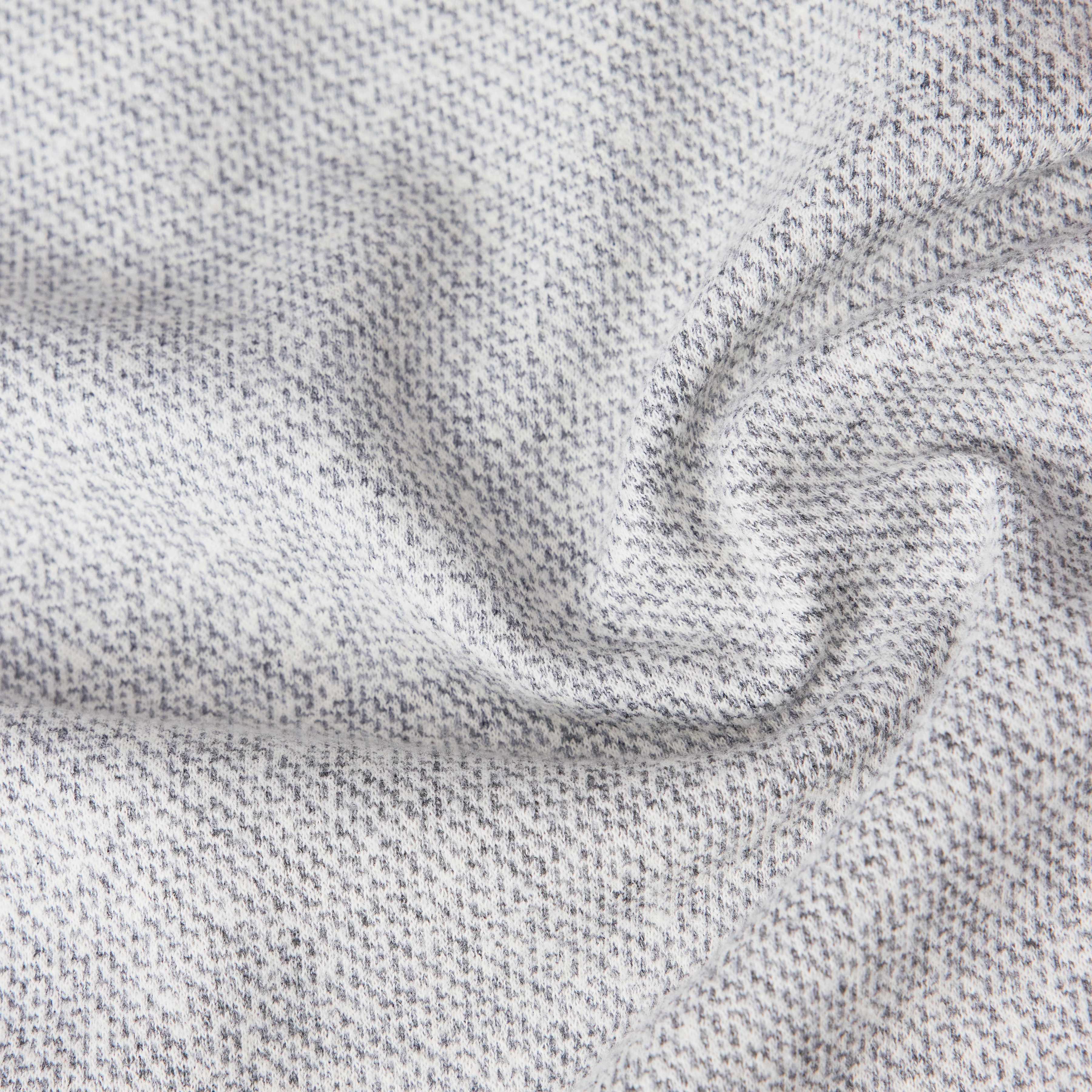 FAE_0 - Hose mit Barrel-Leg in Jersey mit Dessin - Damen - grau - Materialbild (B2C)