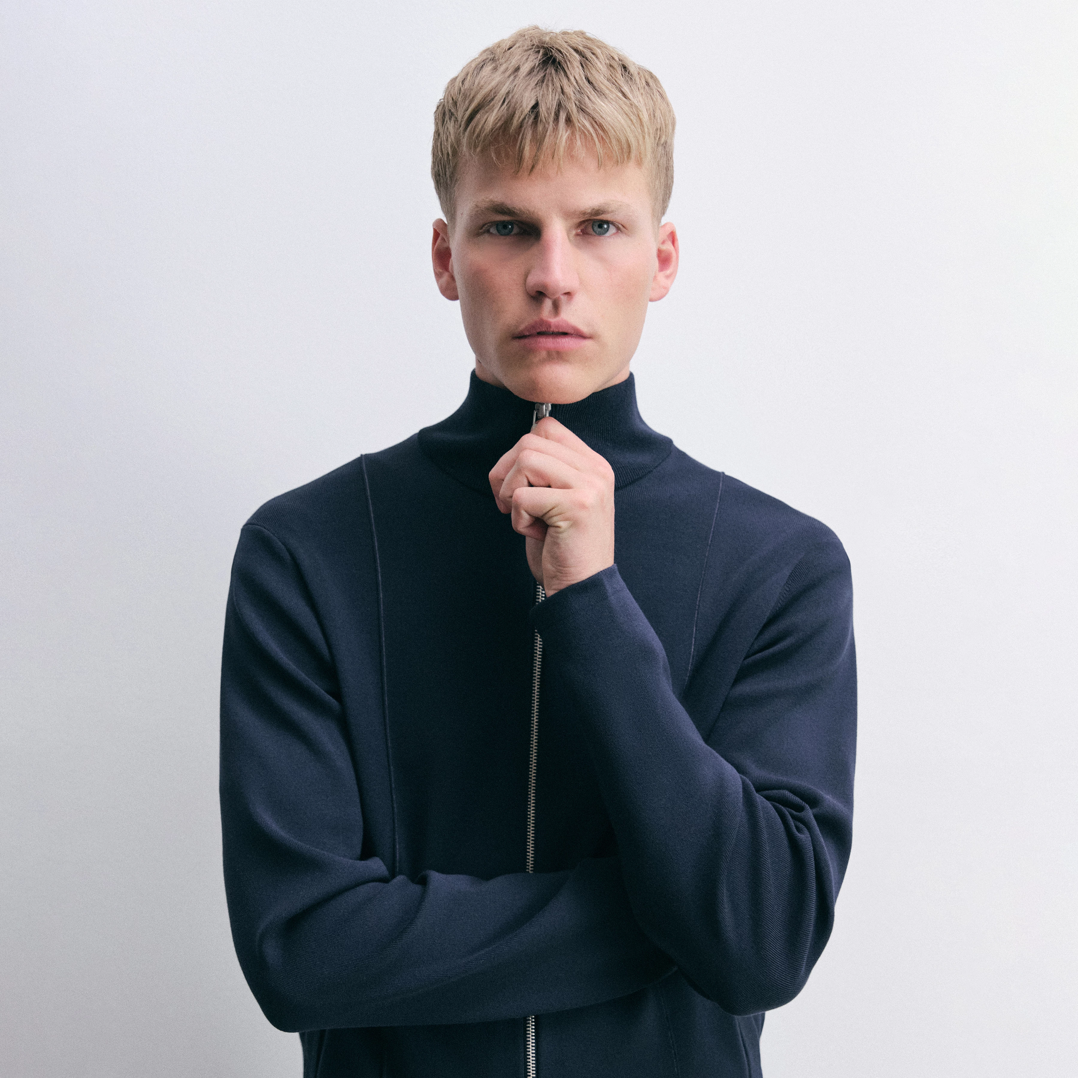 SAMUELO - Trackjacke in Baumwoll-Mix - Herren - blau