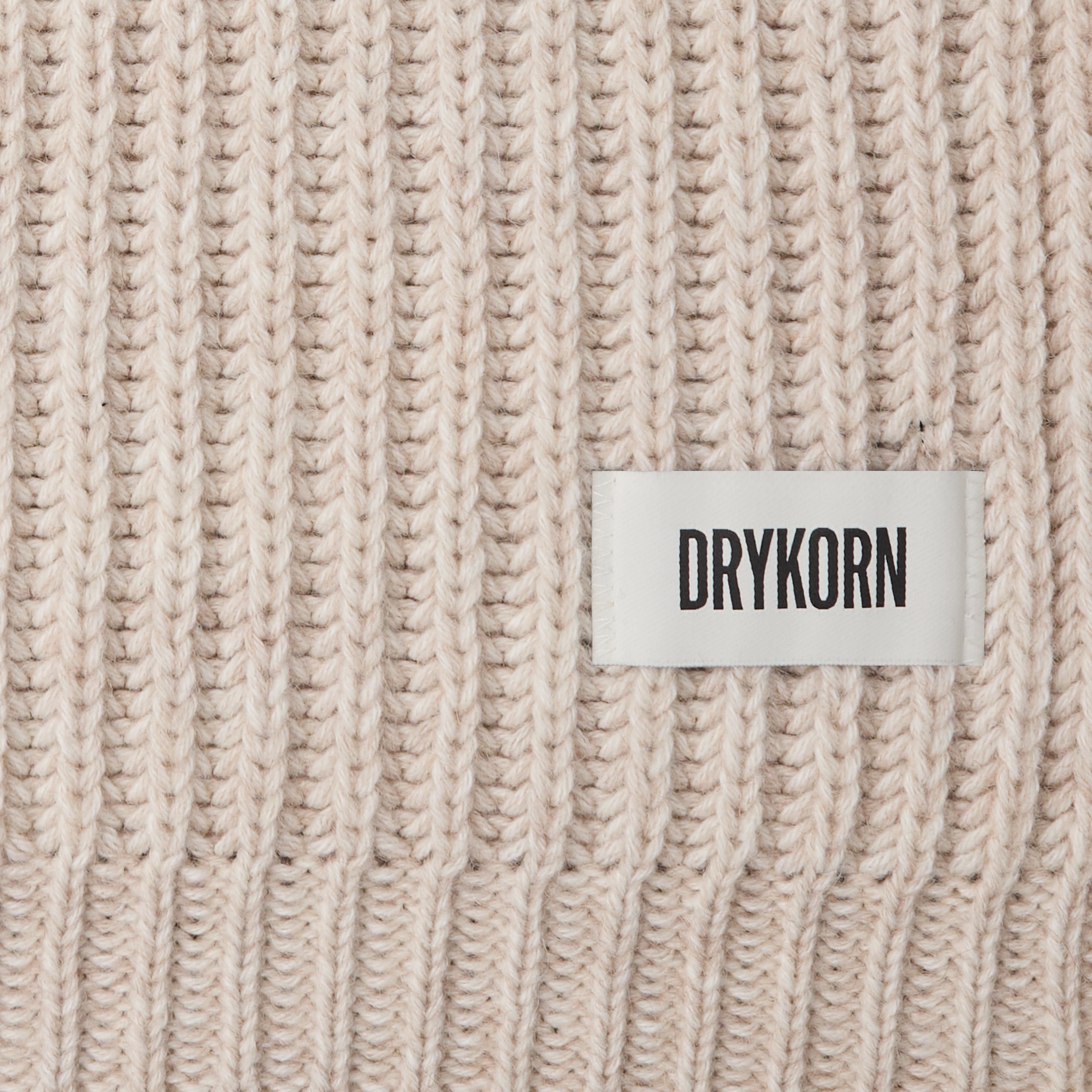 CRONICA_3 - Schal in Woll-Alpakamix - Unisex - beige - Freisteller Detailansicht