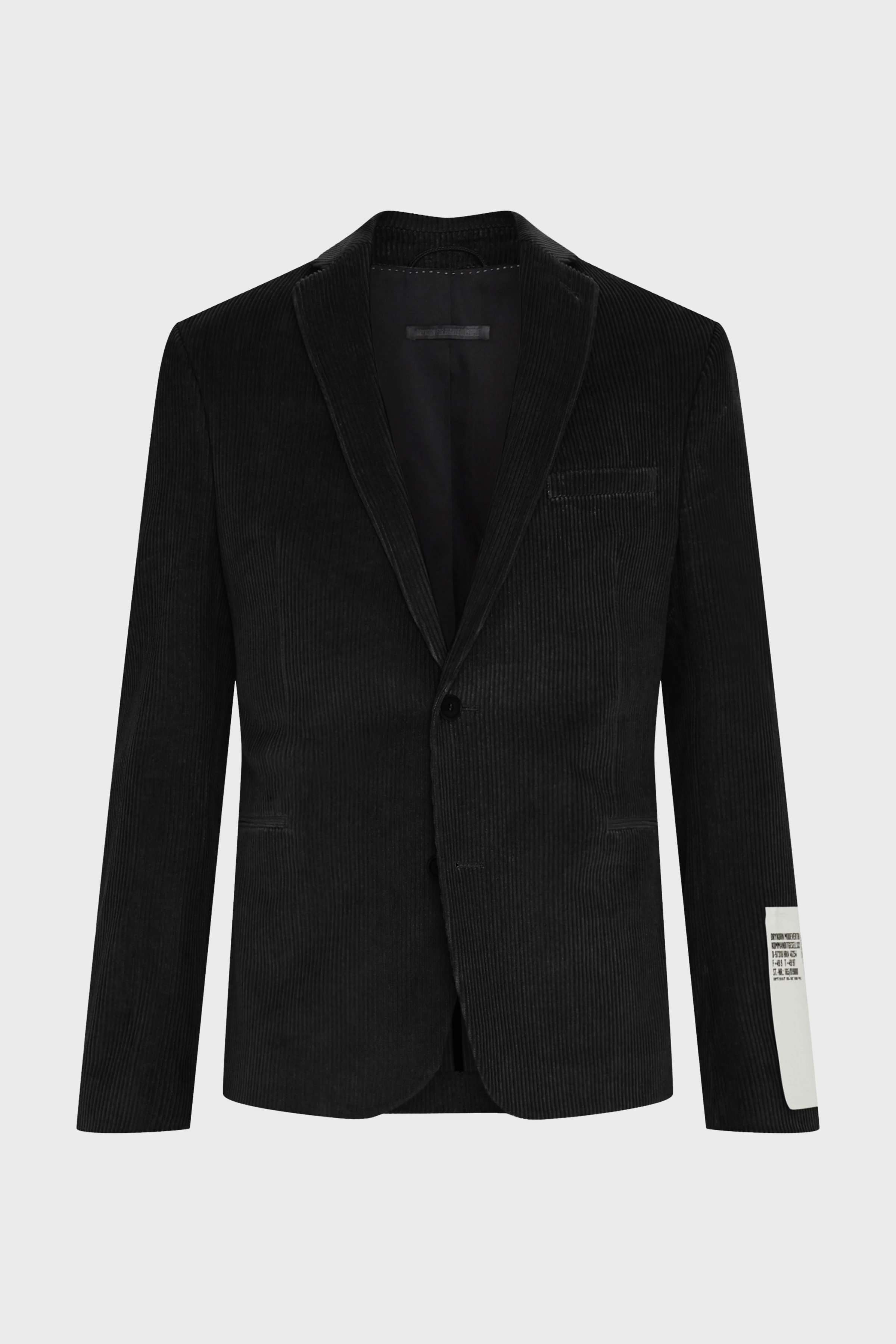 HORLEY - Slim Fit Sakko mit fallendem Revers in Cord - Herren - schwarz - Freisteller Frontansicht