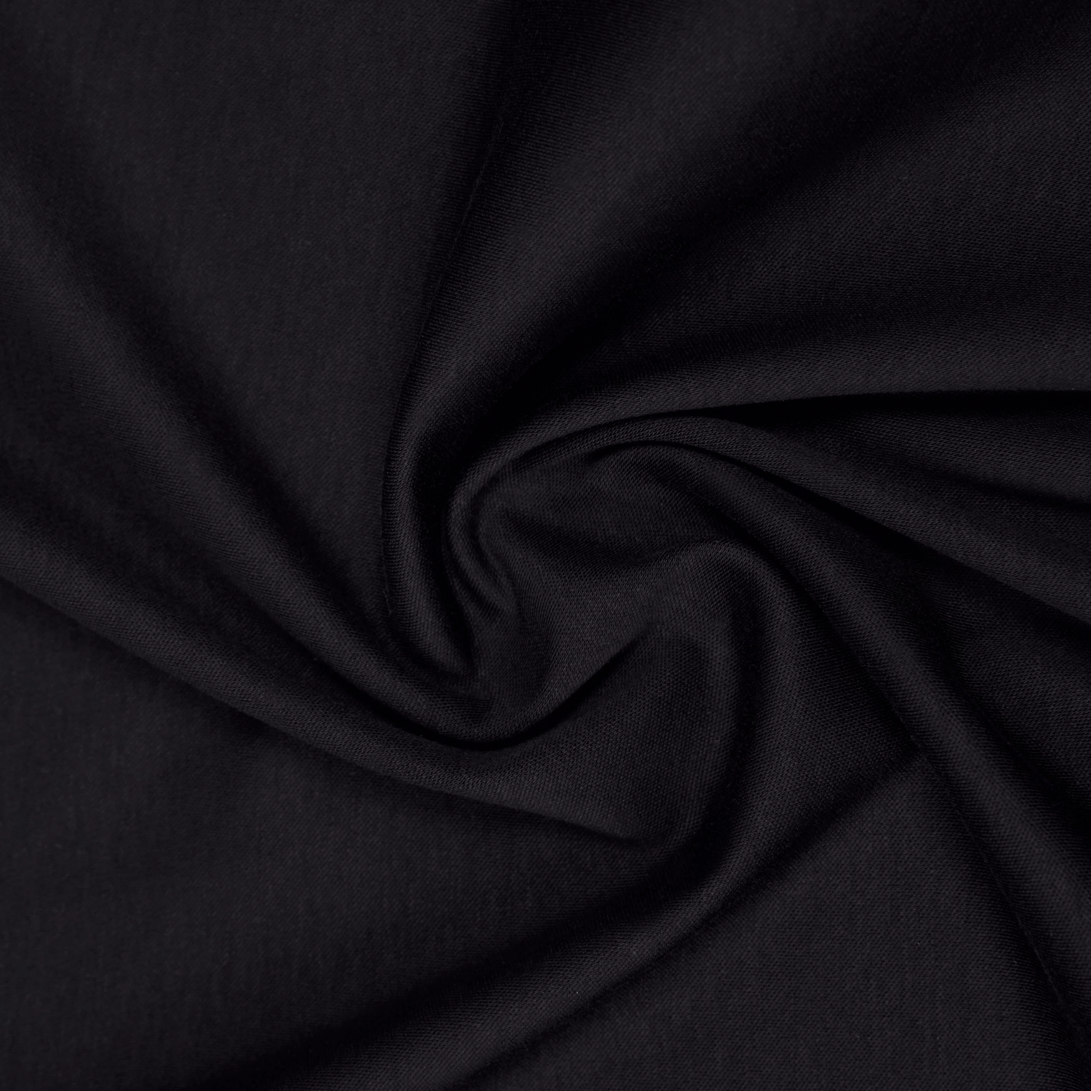 PINARA - Boxy oversized T-shirt in pure cotton - women - black - Materialbild (B2C)