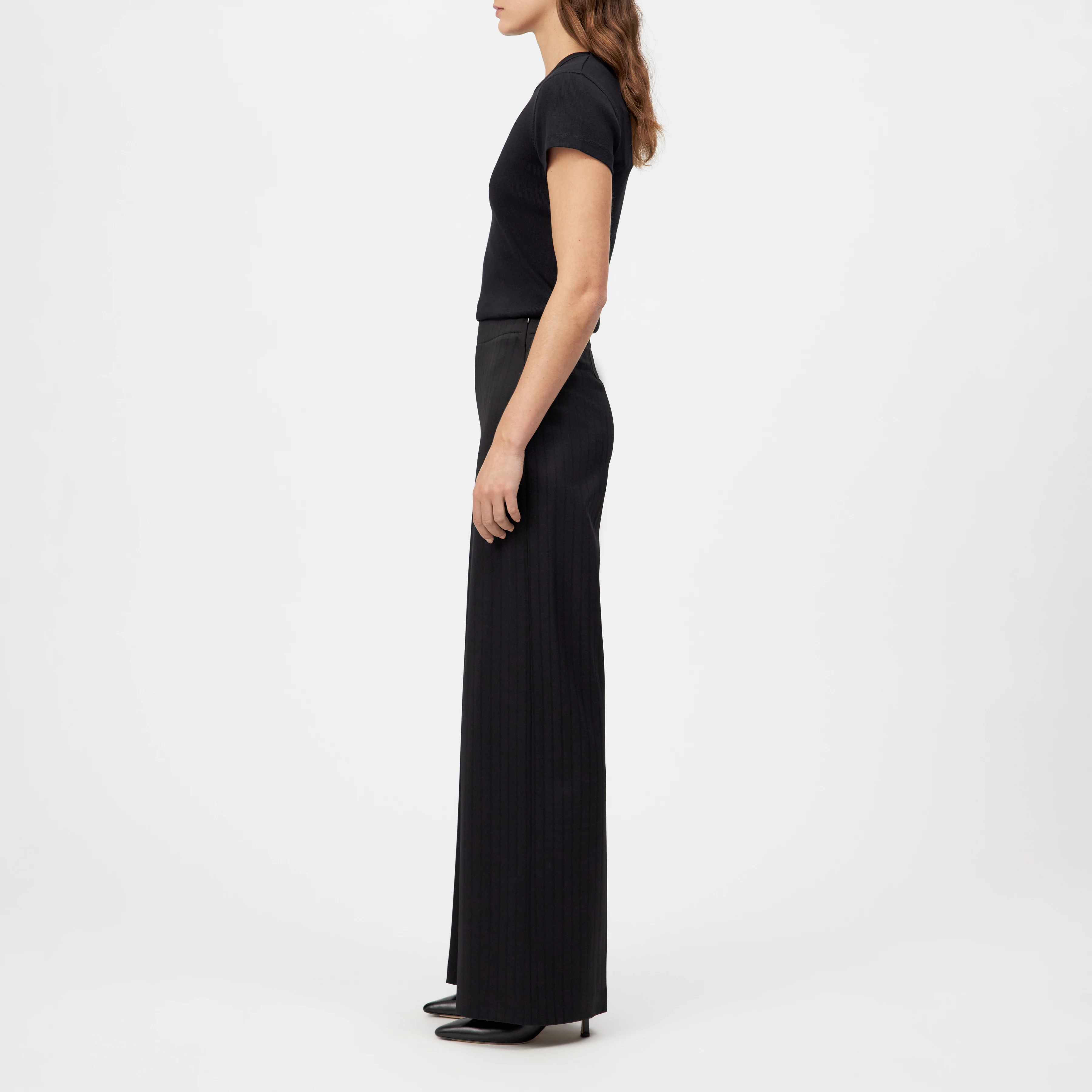 BEFORE - Marlenehose in Viskose-Mix - Damen - schwarz - Seitenansicht