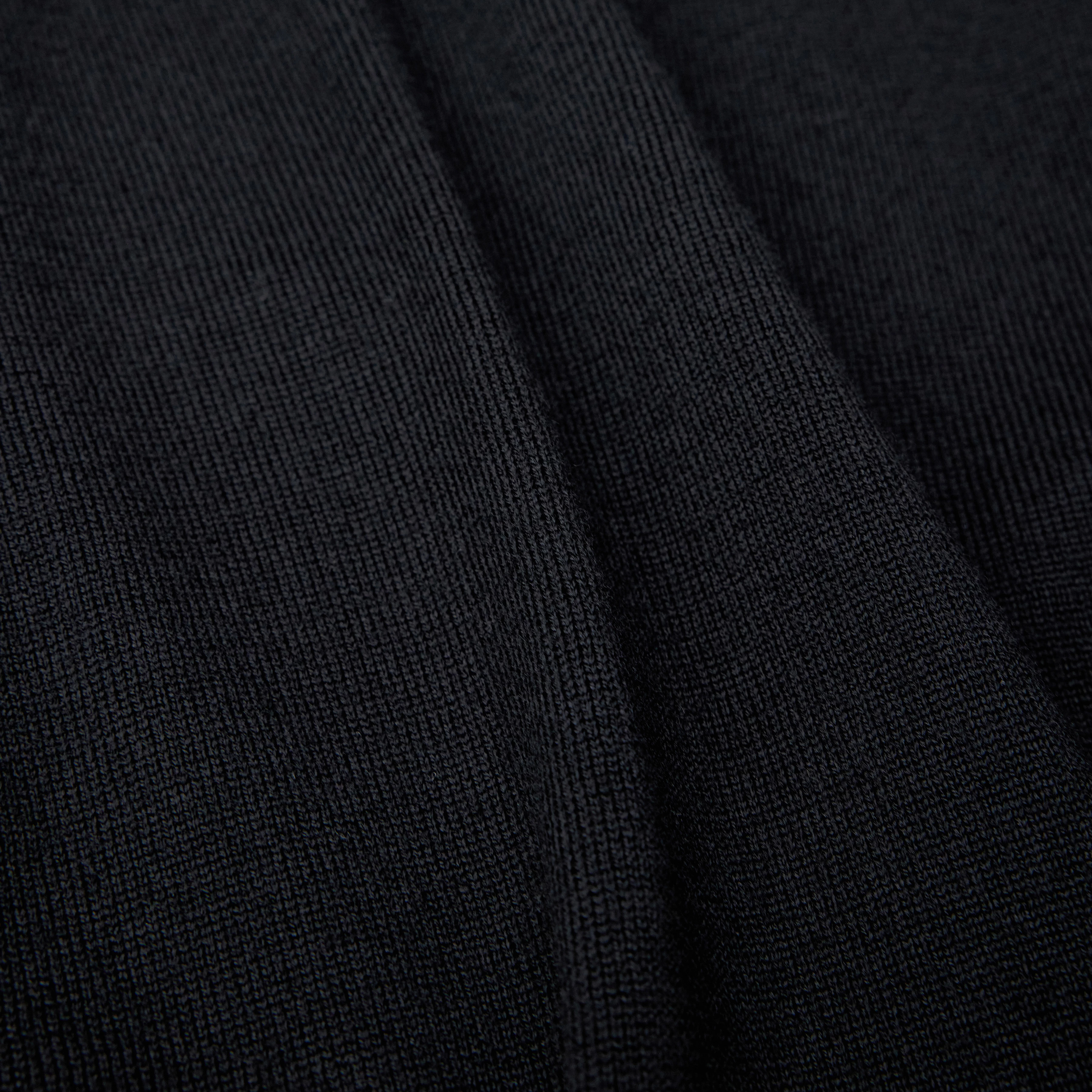 WATSON - Strickpullover mit Turtle in 100% Merinowolle - Herren - schwarz - Materialbild (B2C)