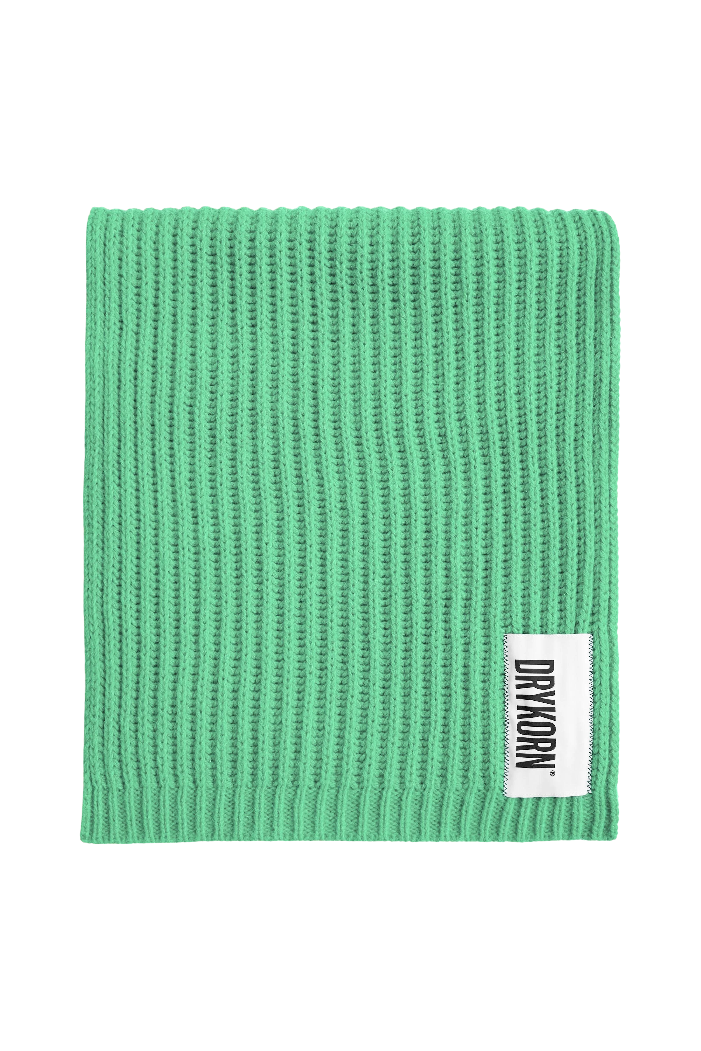 CRONICA - Gebreide sjaal in alpacamix - unisex - groen - Freisteller Frontansicht