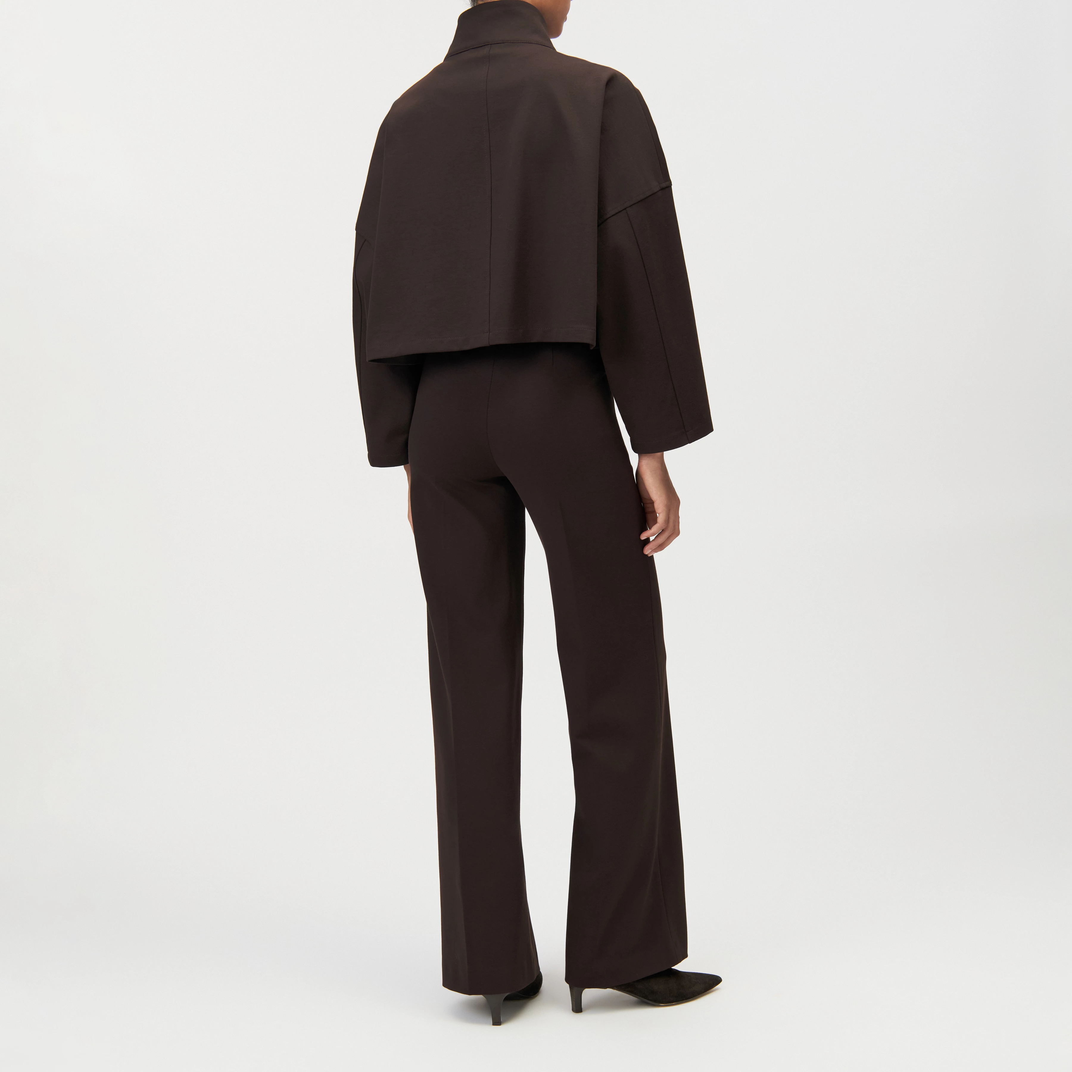 ELSTOW_1 - Veste courte oversize à col montant - women - marron - Rückansicht