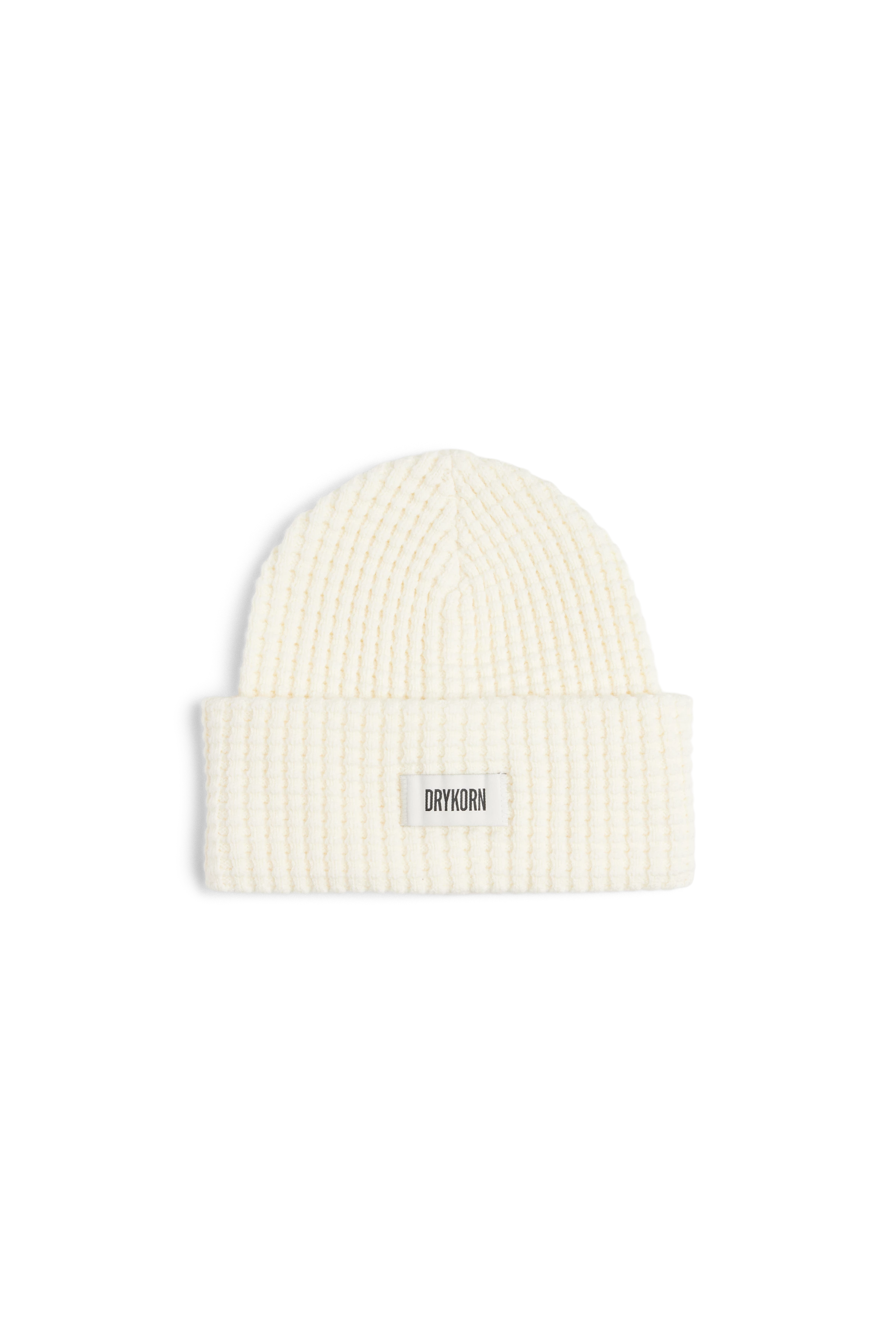 LOAH - Beanie in Baumwoll-Mix - Unisex - beige - Freisteller Frontansicht