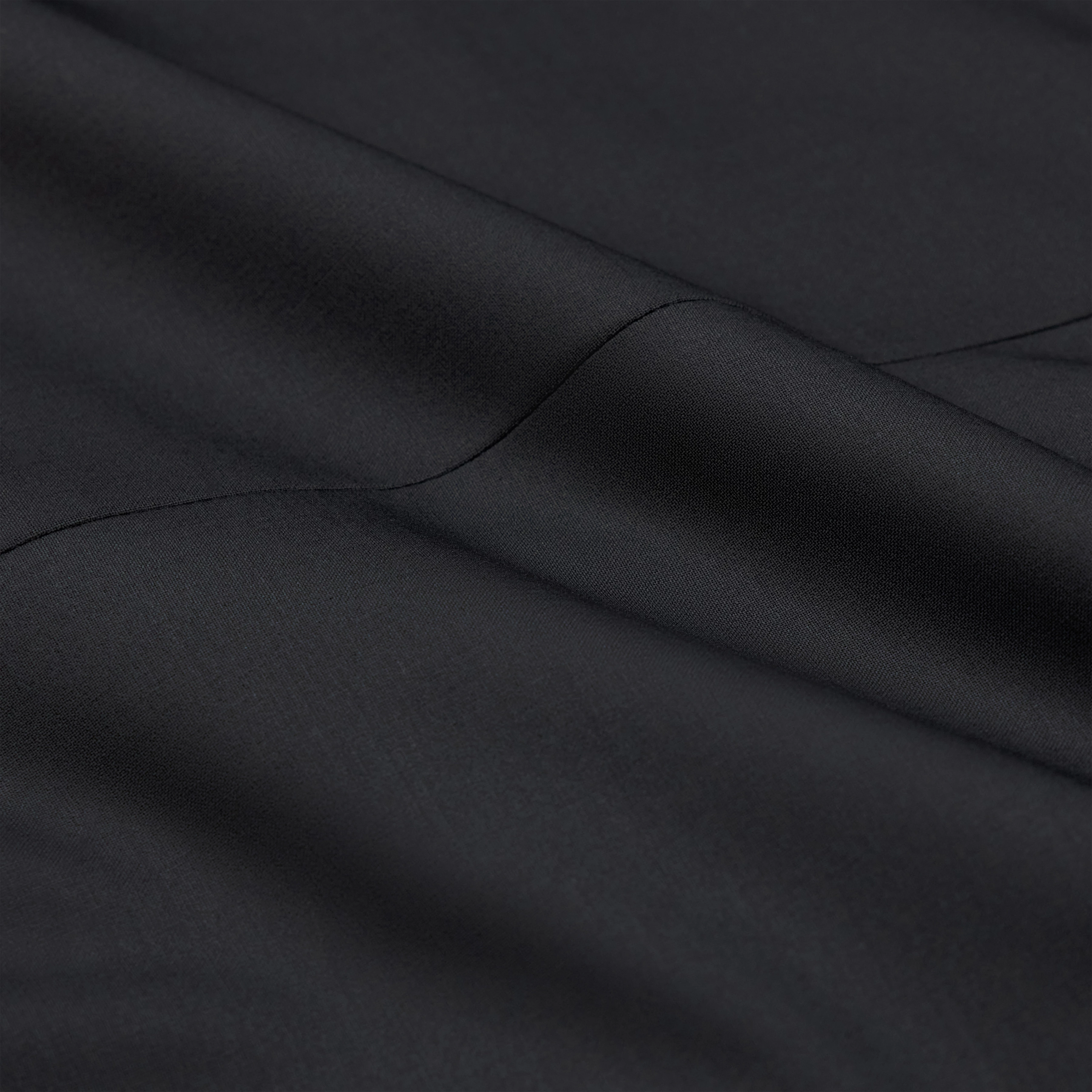 LORIENT_SK - Slim Fit Smoking Sakko in Bi-Stretch - Herren - schwarz - Materialbild (B2C)