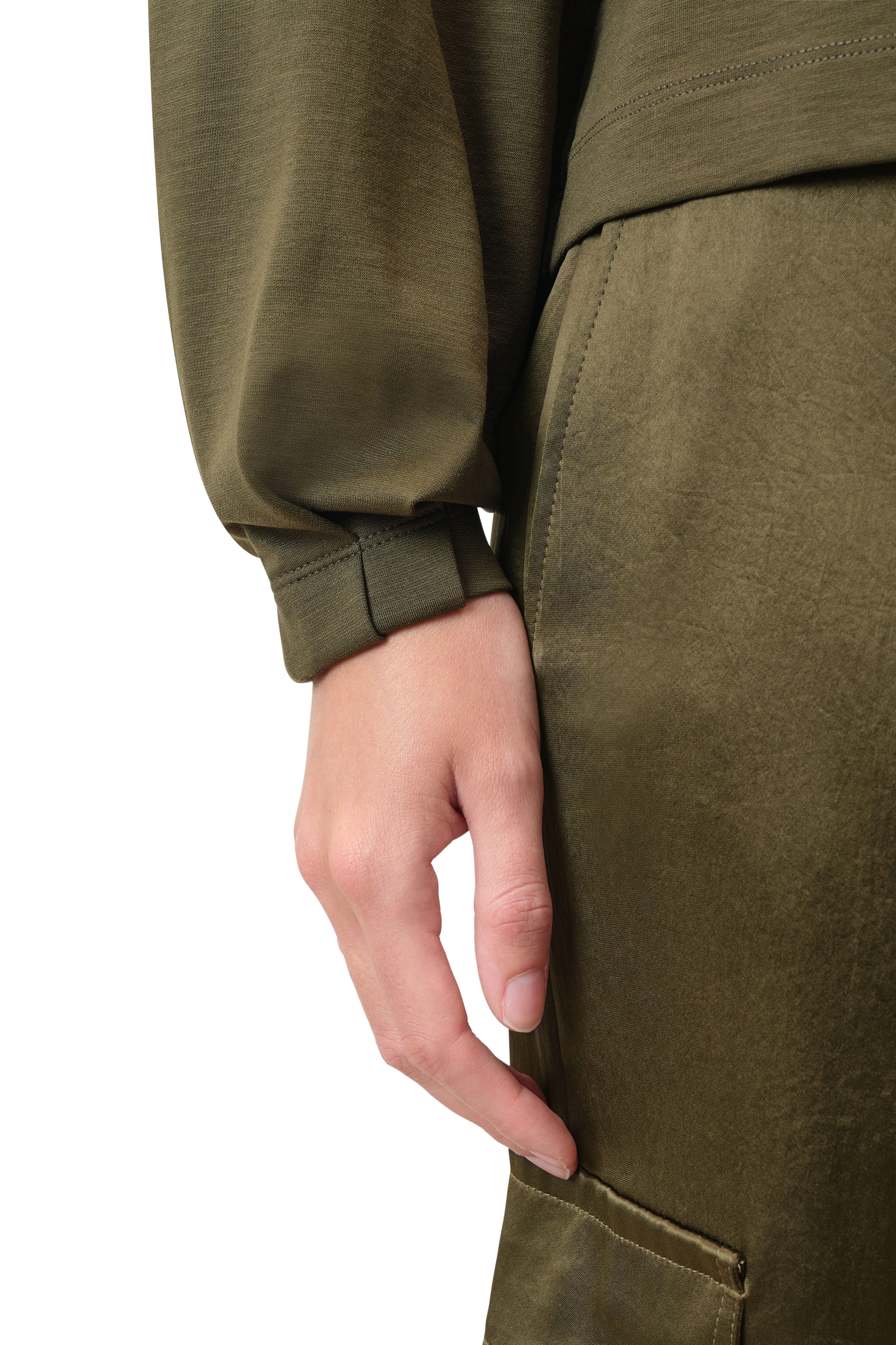 GADESSY - Longsleeve in Lyocell-Mix - Damen - braun - Seitenansicht