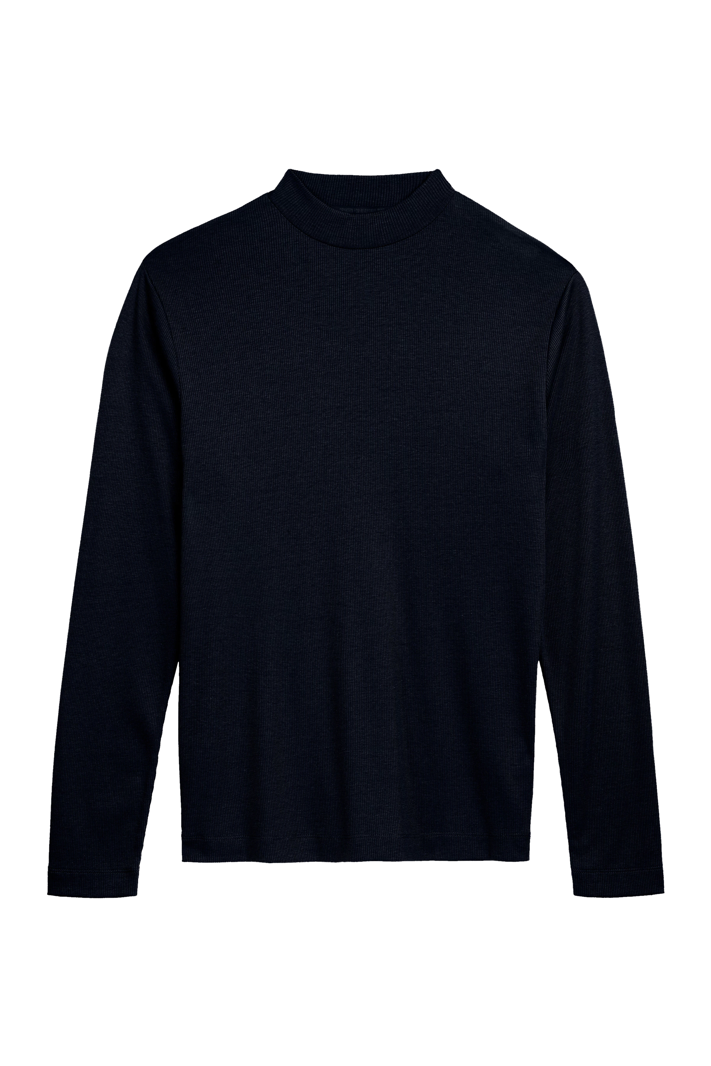 MORITZ - sweatshirt with stand-up collar in lyocell-mix - men - blue - Freisteller Frontansicht