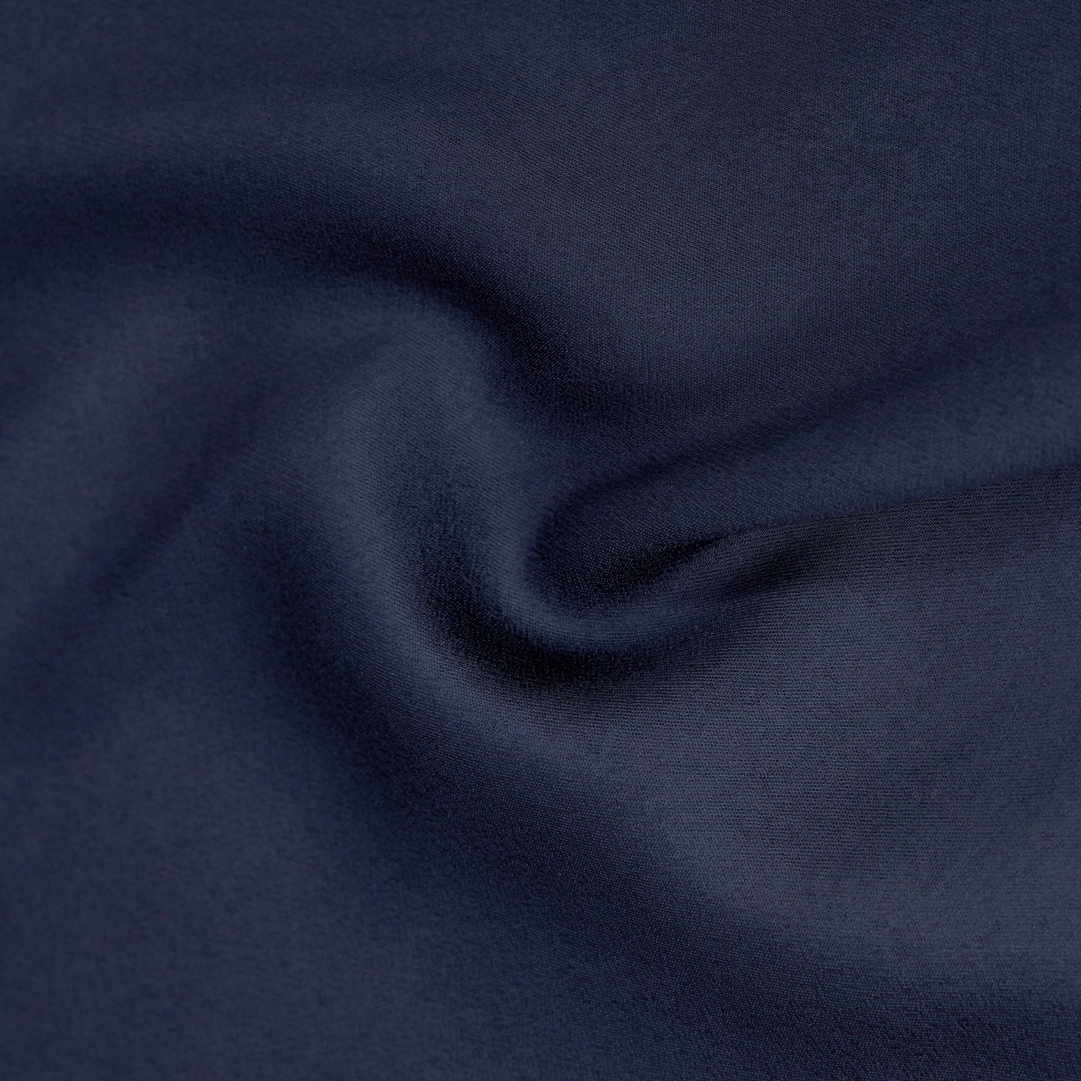 IDONEA - Mid-length skirt with elasticated waistband in satin - women - blue - Materialbild (B2C)