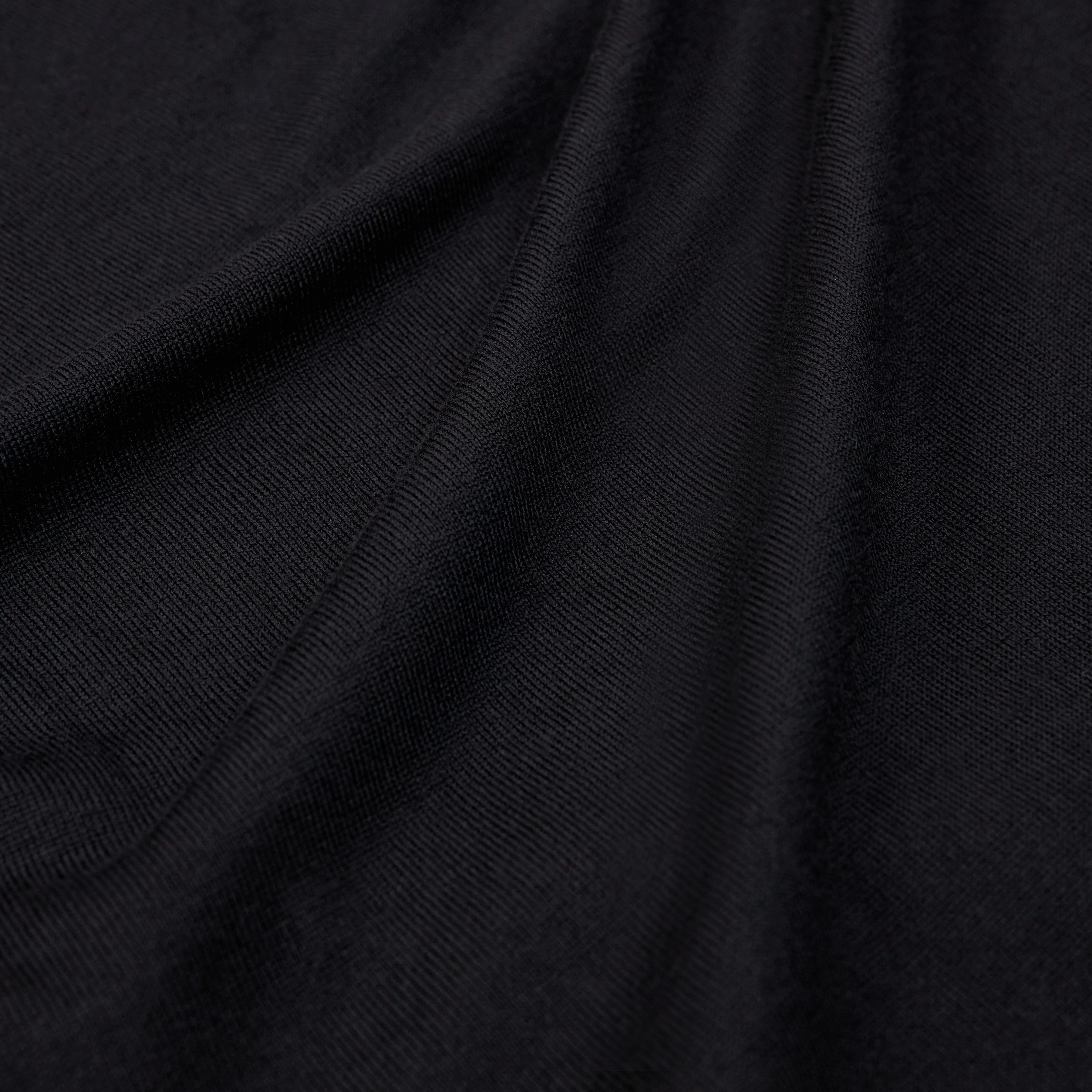 JOEY - Rollkragenpullover in 100% Merinowolle - Herren - schwarz - Materialbild (B2C)